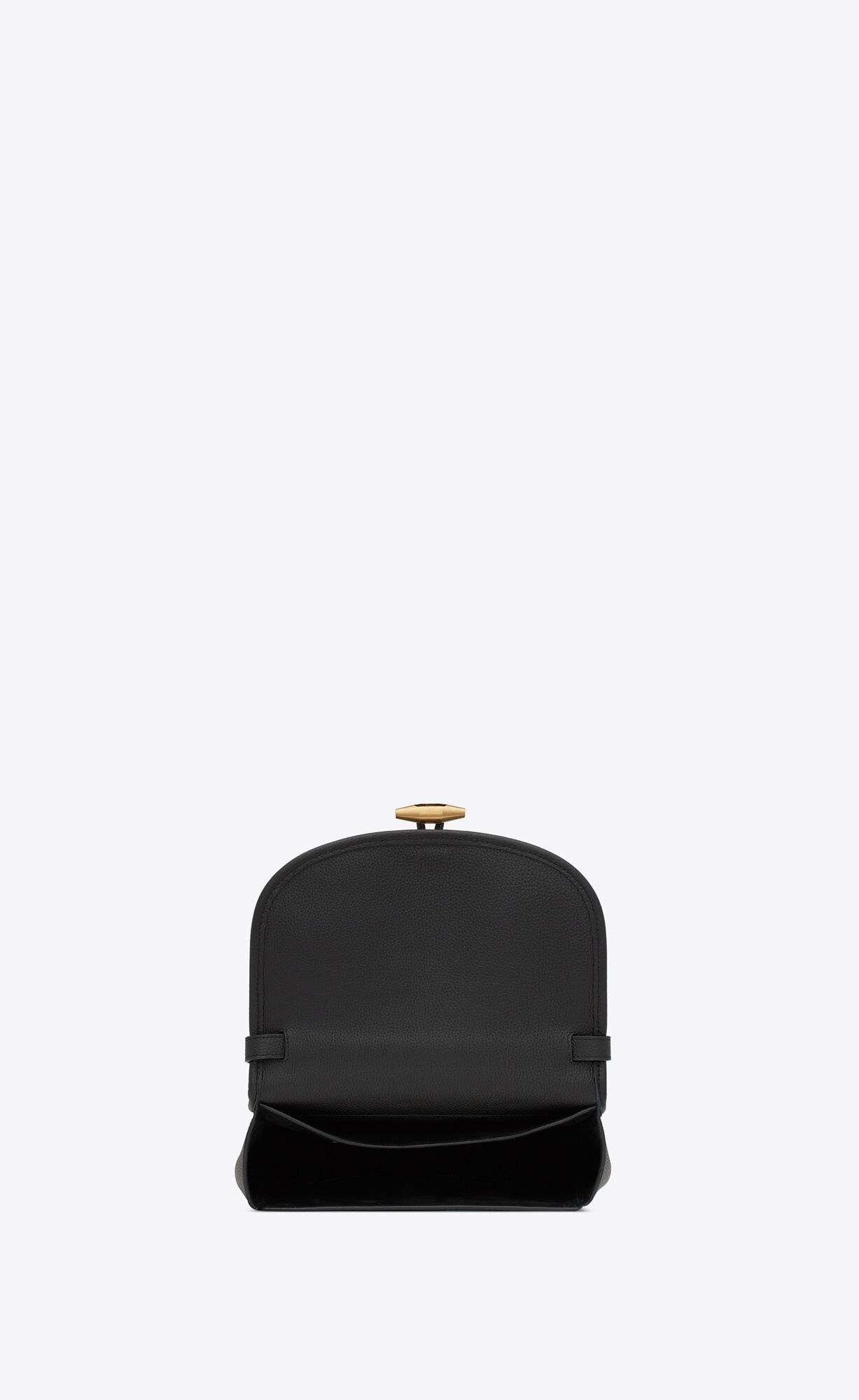 YSL Le Caban Satchel In Grained Leather Black | 0769158-OB