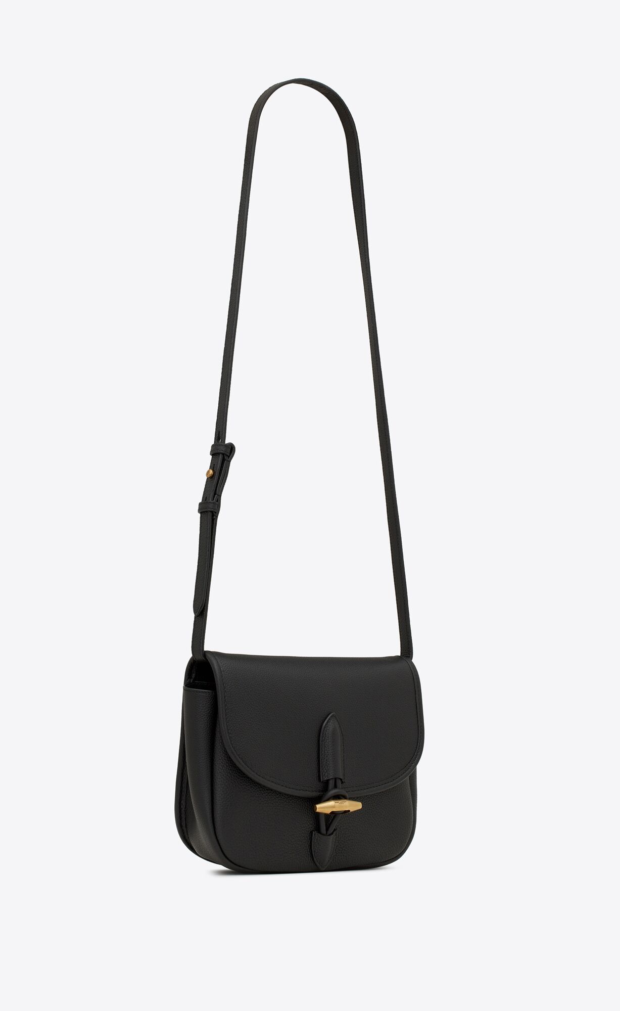 YSL Le Caban Satchel In Grained Leather Black | 0769158-OB