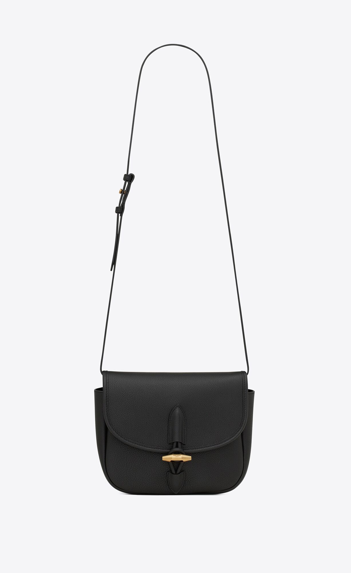 YSL Le Caban Satchel In Grained Leather Black | 0769158-OB