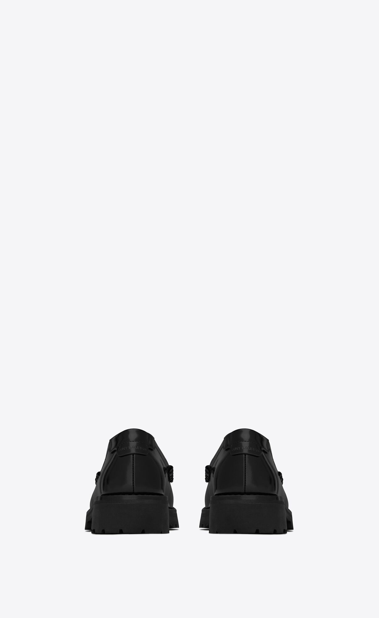 YSL Le Loafer Chunky Penny Slippers In Smooth Leather Black | 2173405-PV