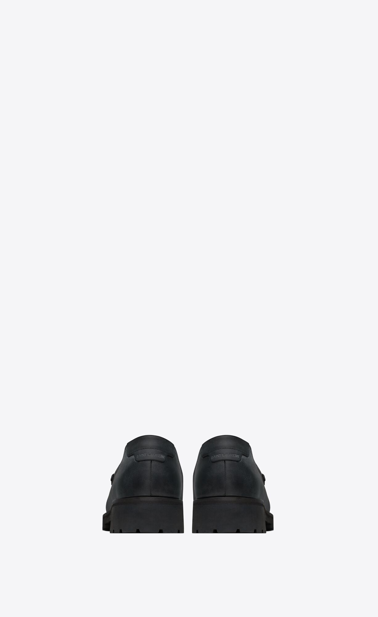 YSL Le Loafer Chunky Penny Slippers In Smooth Leather Noir | 6102845-OG