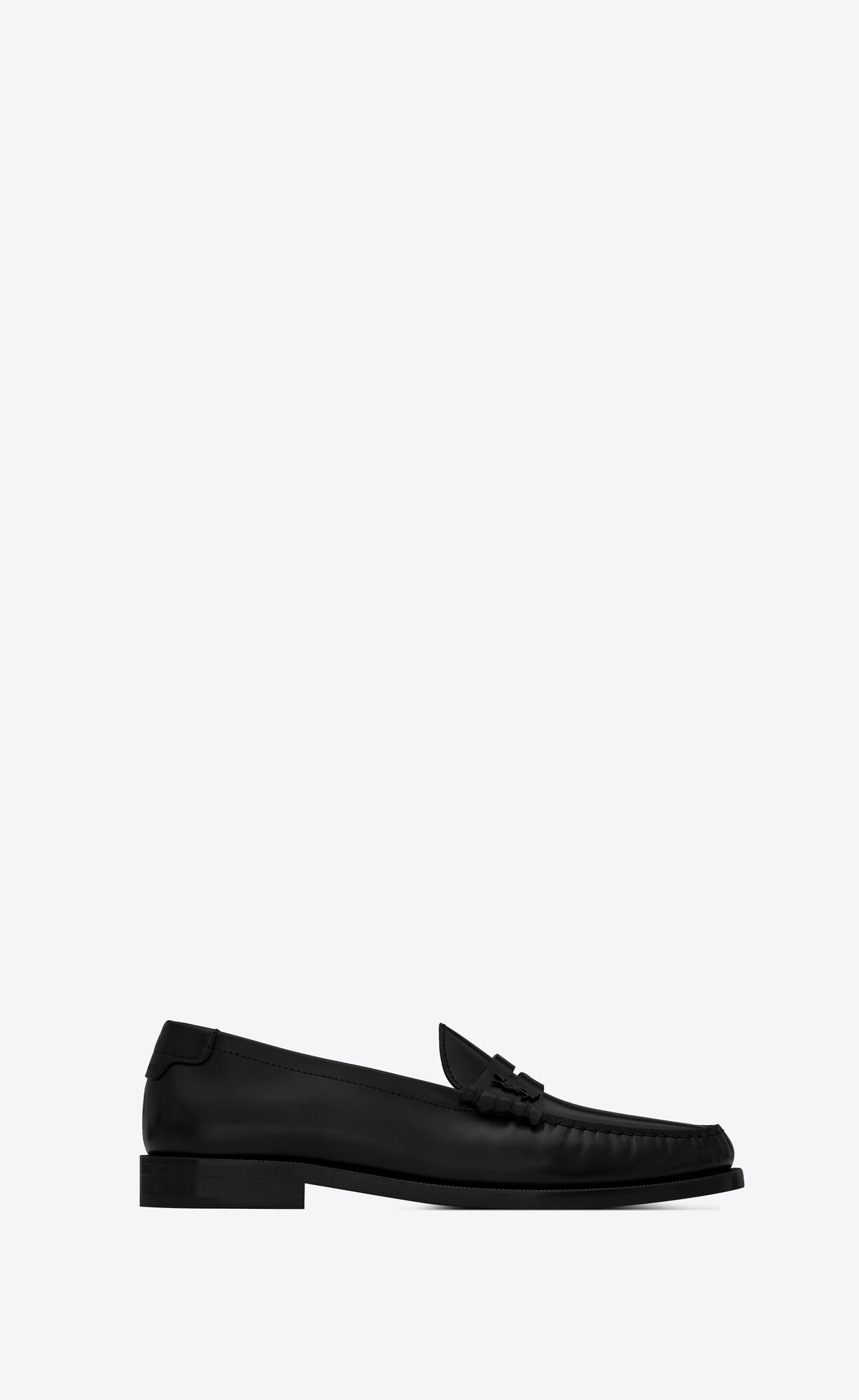 YSL Le Loafer Penny Slippers In Smooth Leather Black | 9654081-UT