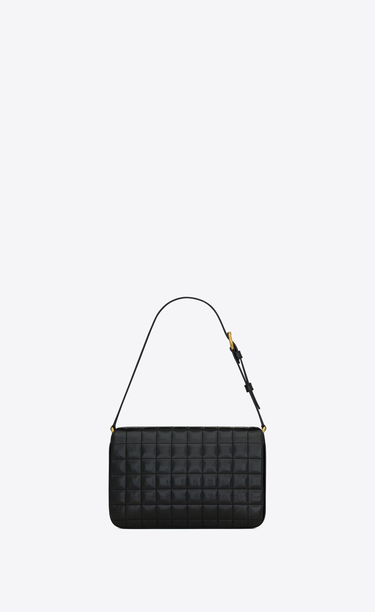 YSL Le Maillon In Quilted Shiny Leather Black | 7028615-TP