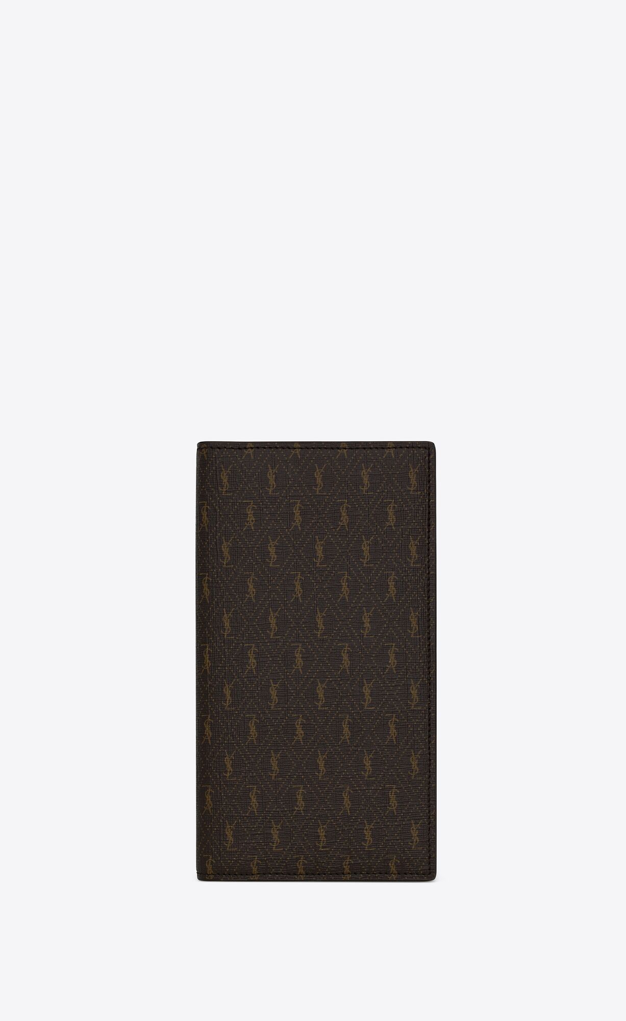 YSL Le Monogramme Continental Wallet In Cassandre Canvas And Smooth Leather Chestnut | 1072583-WI