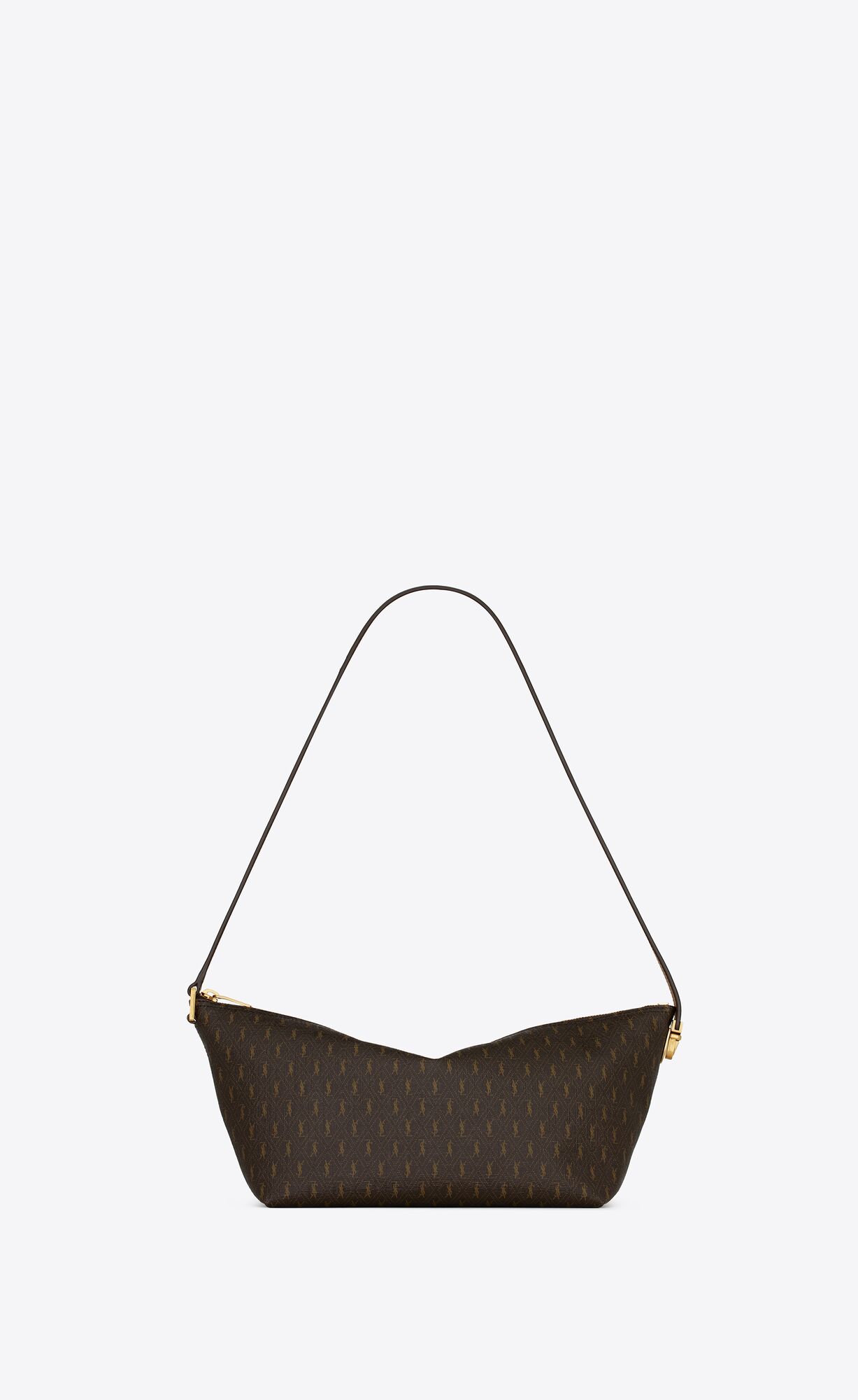 YSL Le Monogramme Crossbody Bag In Cassandre Canvas And Smooth Leather Chestnut | 3987612-KH
