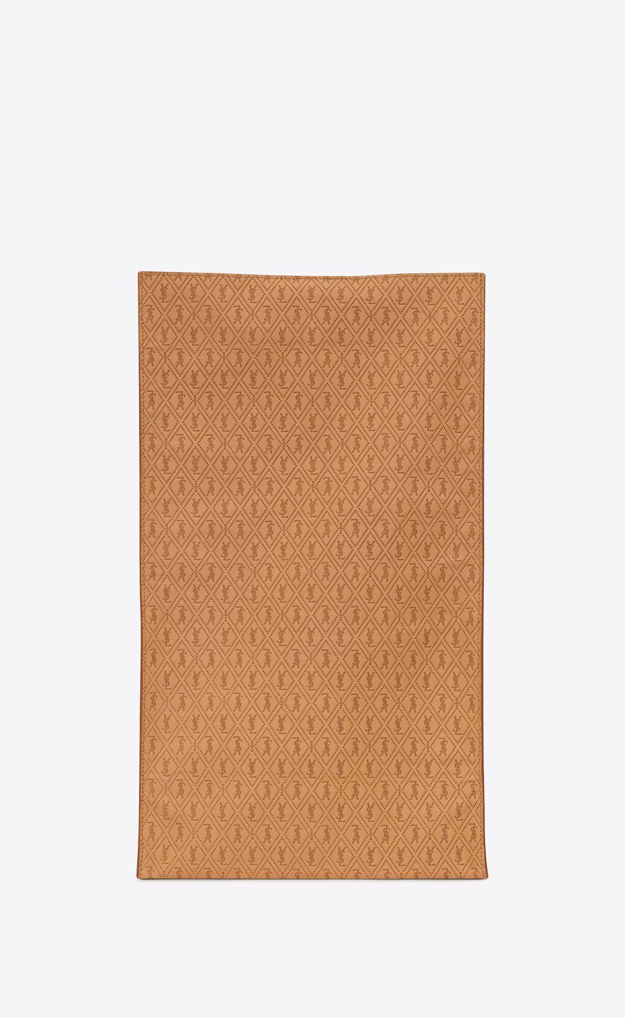 YSL Le Monogramme Deli Paper Bag In Embossed Vegetable-tanned Leather Dusty Vintage Brown Gold | 6731925-KR