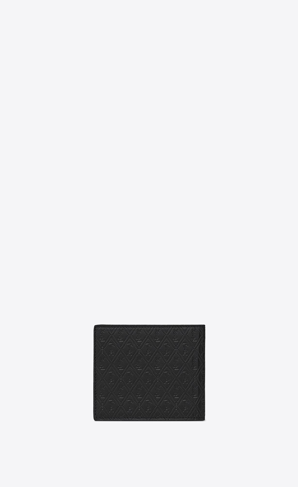 YSL Le Monogramme East/West Wallet With Coin Purse In Smooth Leather Black | 8753961-FQ