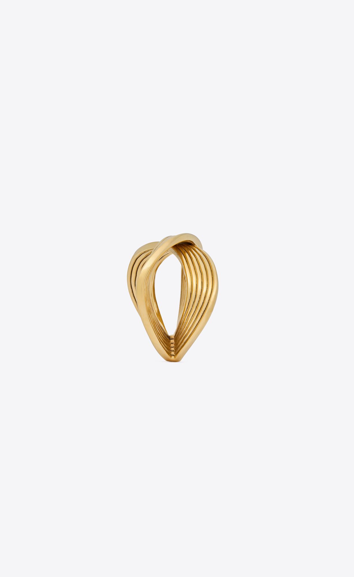YSL Link Cuff In Metal Gold | 7492158-DC