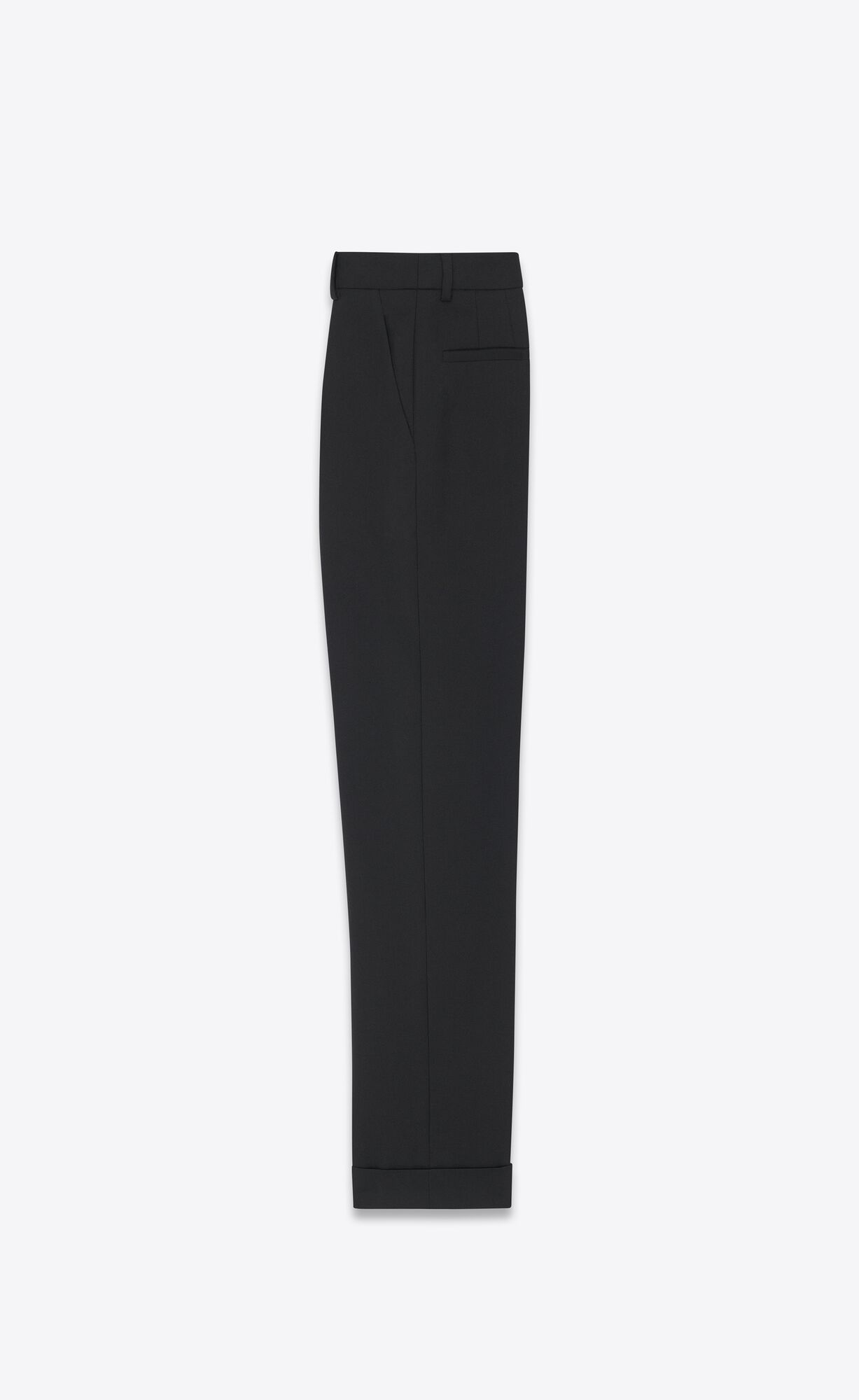 YSL Loose-fit Pants In Gabardine Black | 7045836-VW