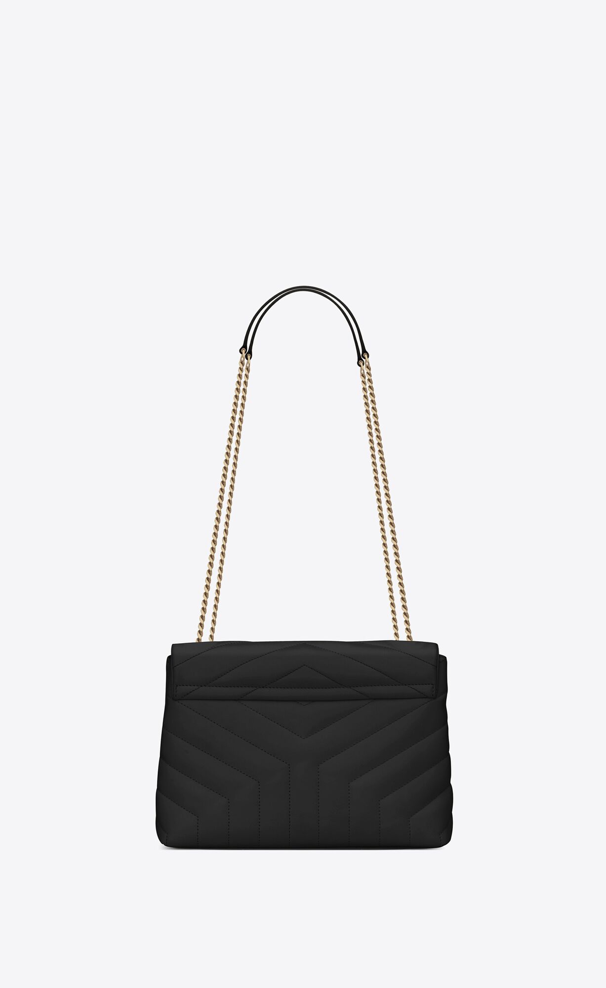 YSL Loulou Small Chain Bag In Quilted "Y" Leather Noir | 8170346-BD