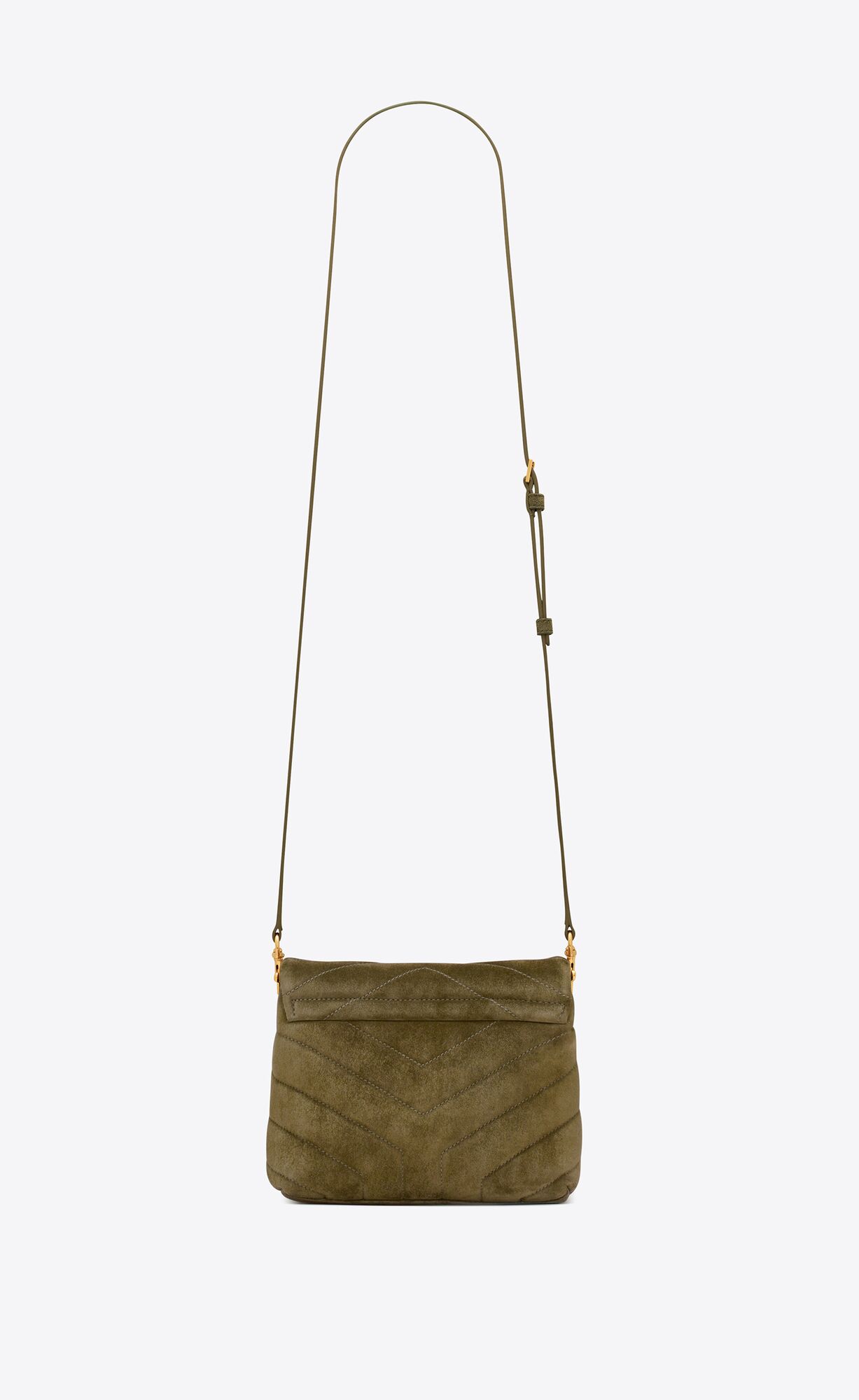 YSL Loulou Toy In Quilted "Y" Suede Loden Green | 5246738-DK