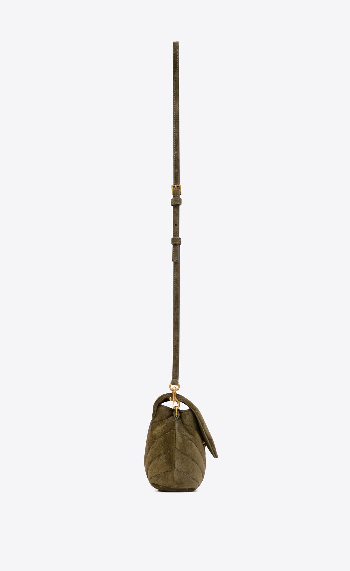 YSL Loulou Toy In Quilted "Y" Suede Loden Green | 5246738-DK