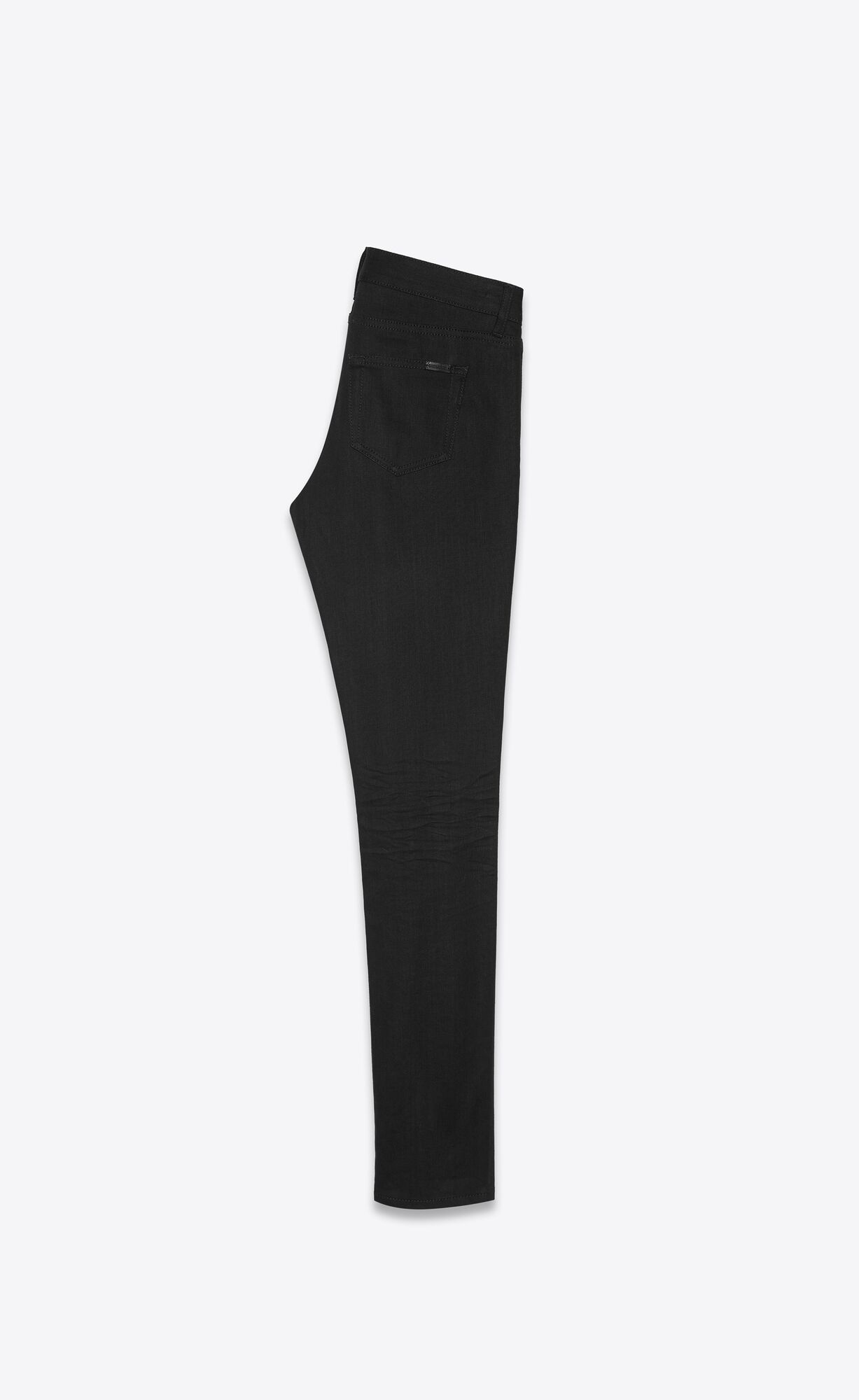YSL Low-rise Jeans In Used Black Denim Used Black | 8641239-KN