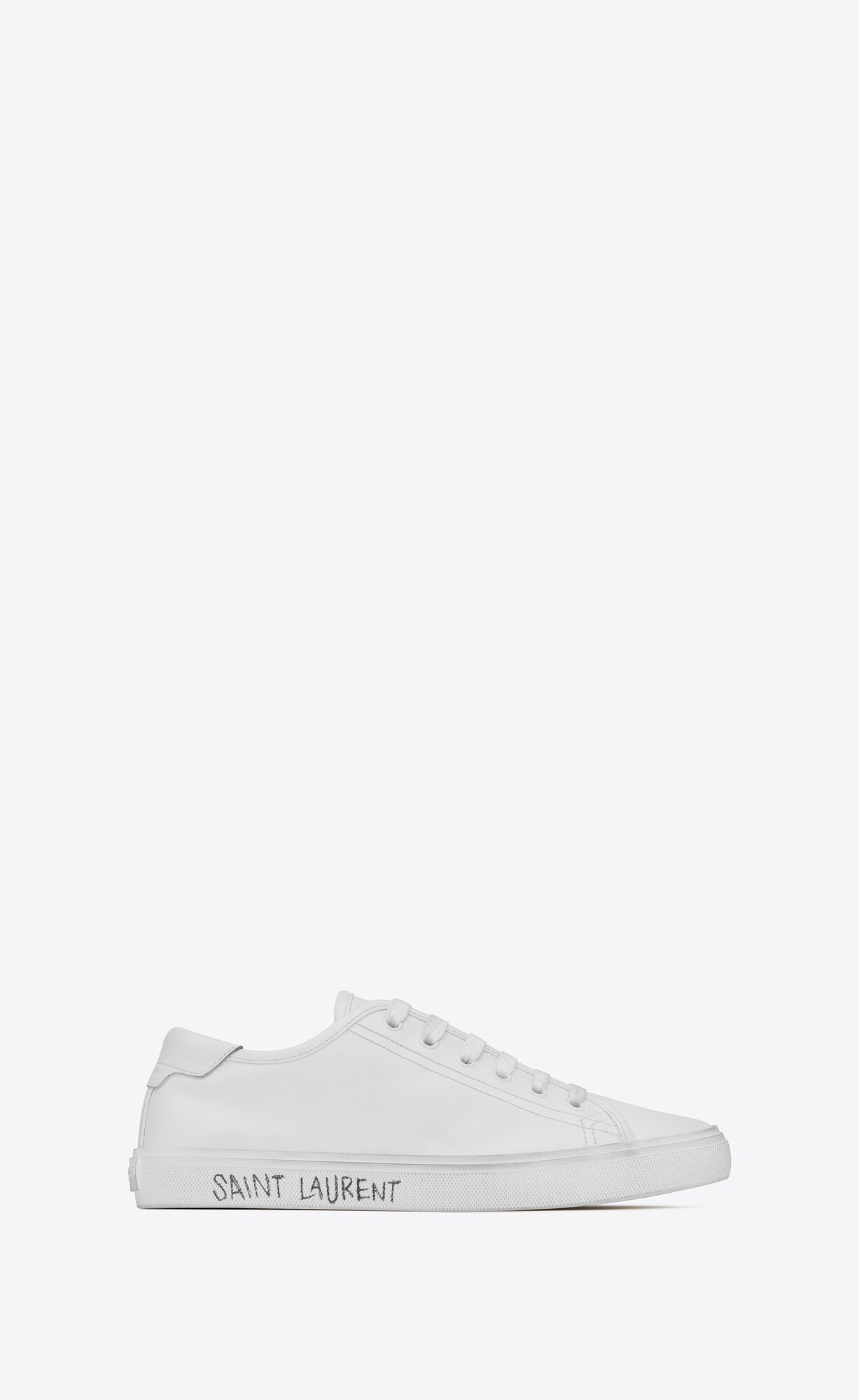 YSL Malibu Sneakers In Smooth Leather Optic White | 0843692-ID
