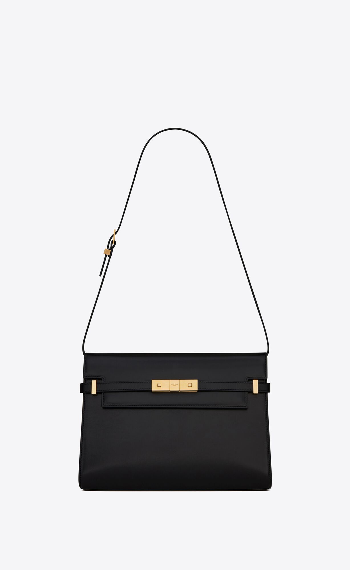 YSL Manhattan Shoulder Bag In Box Saint Laurent Leather Black | 8601974-SO