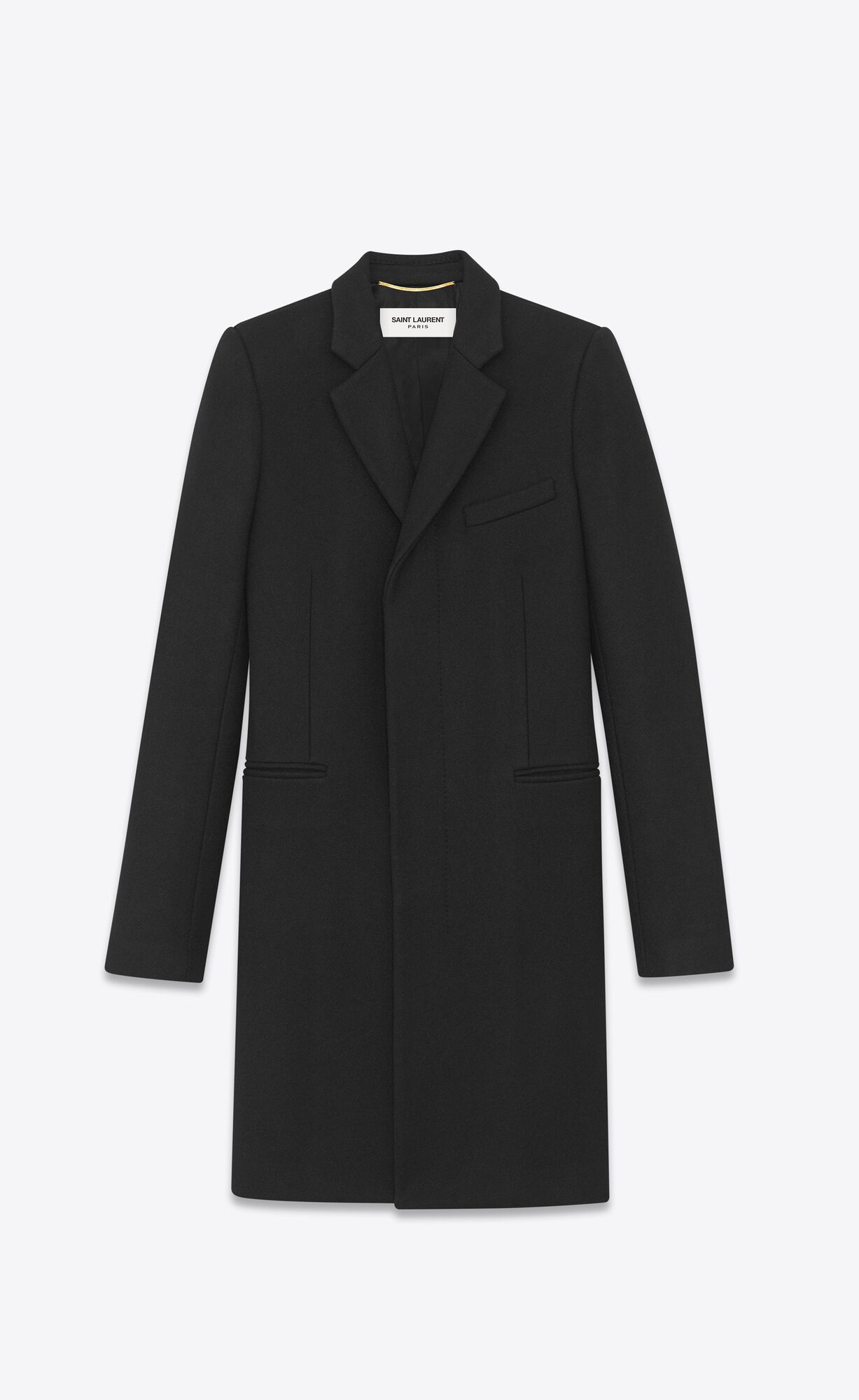 YSL Masculine Wool Coat Black | 6749231-UL