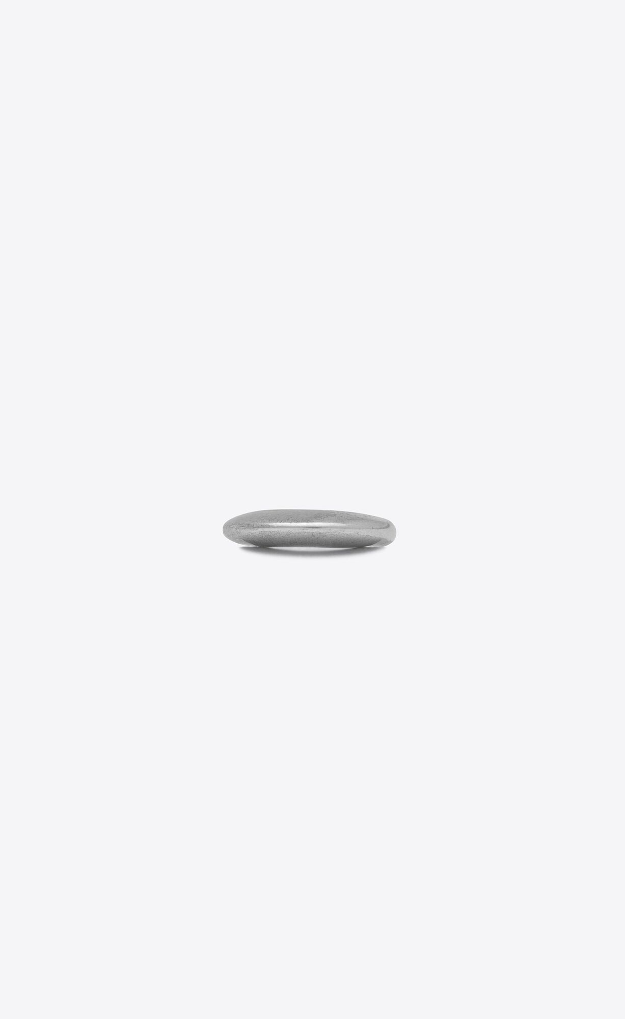YSL Medium Bumpy Ring In Metal Oxidised Silver | 5168349-LJ
