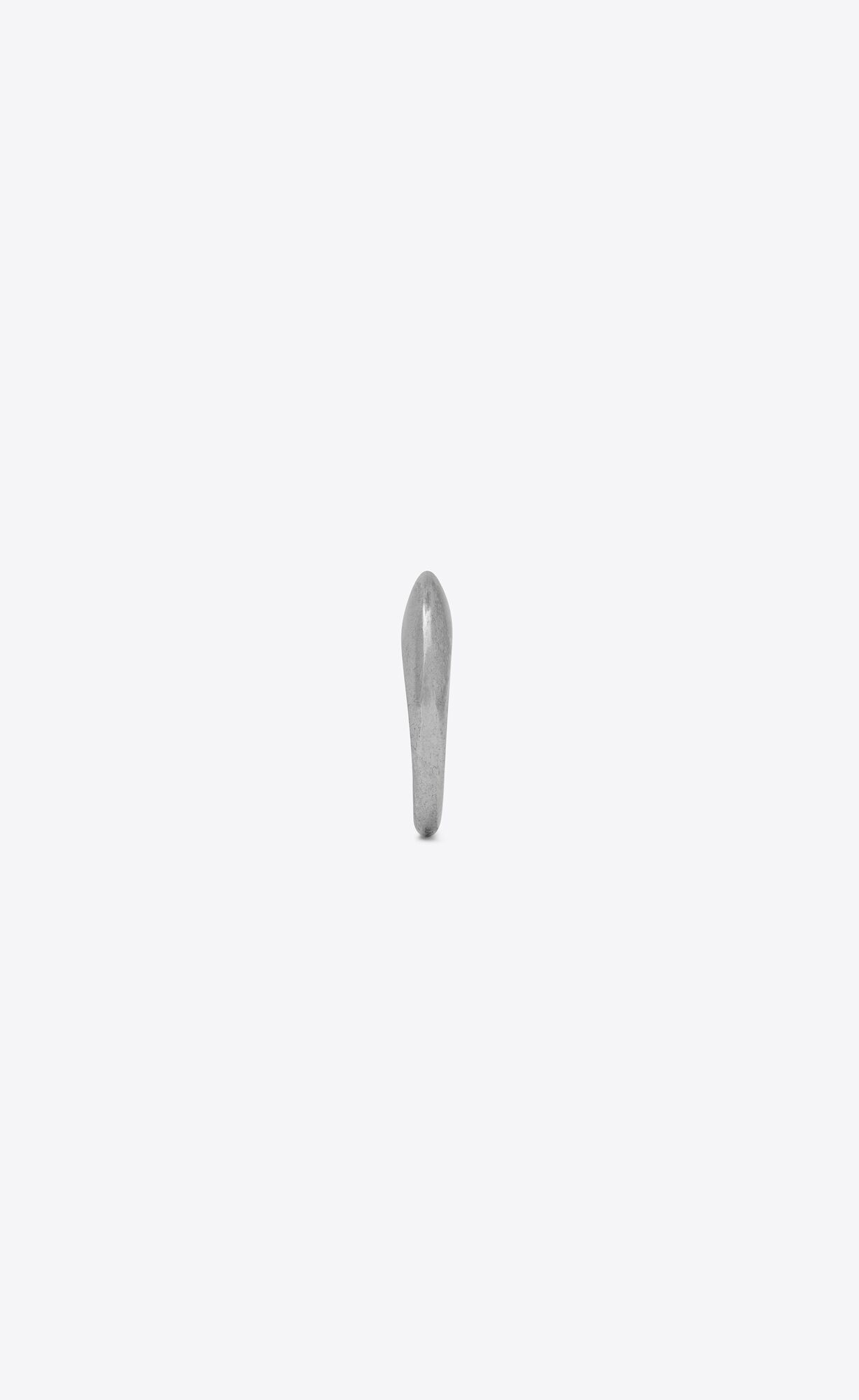 YSL Medium Bumpy Ring In Metal Oxidised Silver | 5168349-LJ