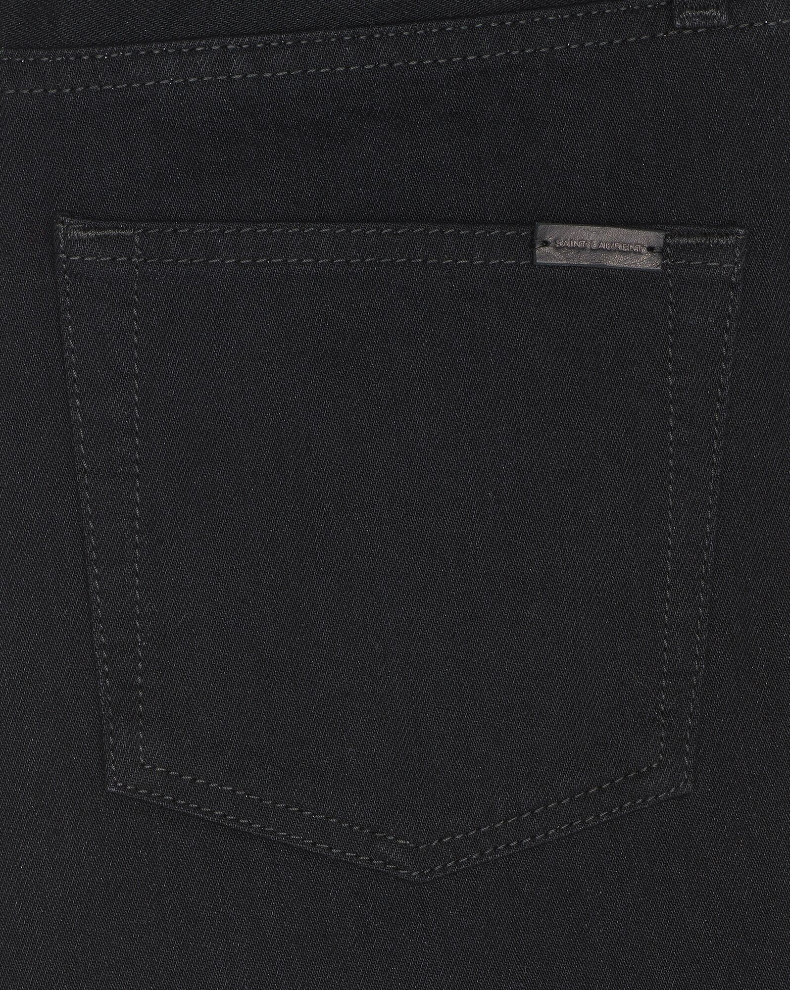 YSL Mid-waist Jeans In Worn Black Denim Worn Black | 7936018-IT