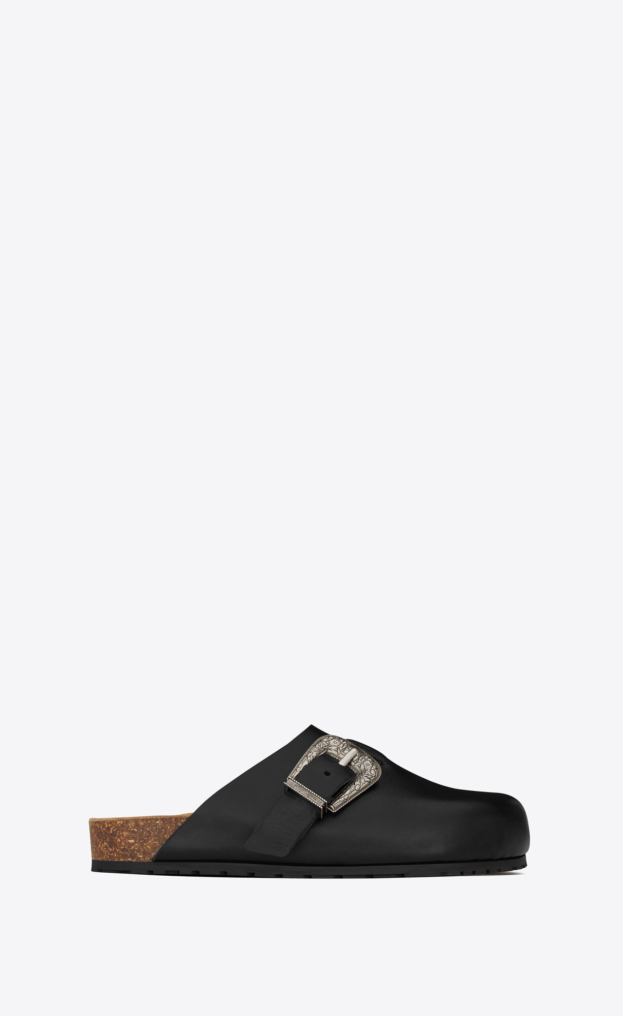 YSL Nichols Clogs In Smooth Leather Black | 1594268-FM