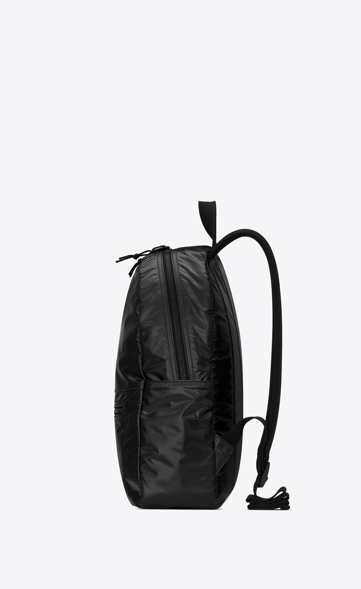 YSL Nuxx Backpack In Nylon Silver Black | 0715649-US
