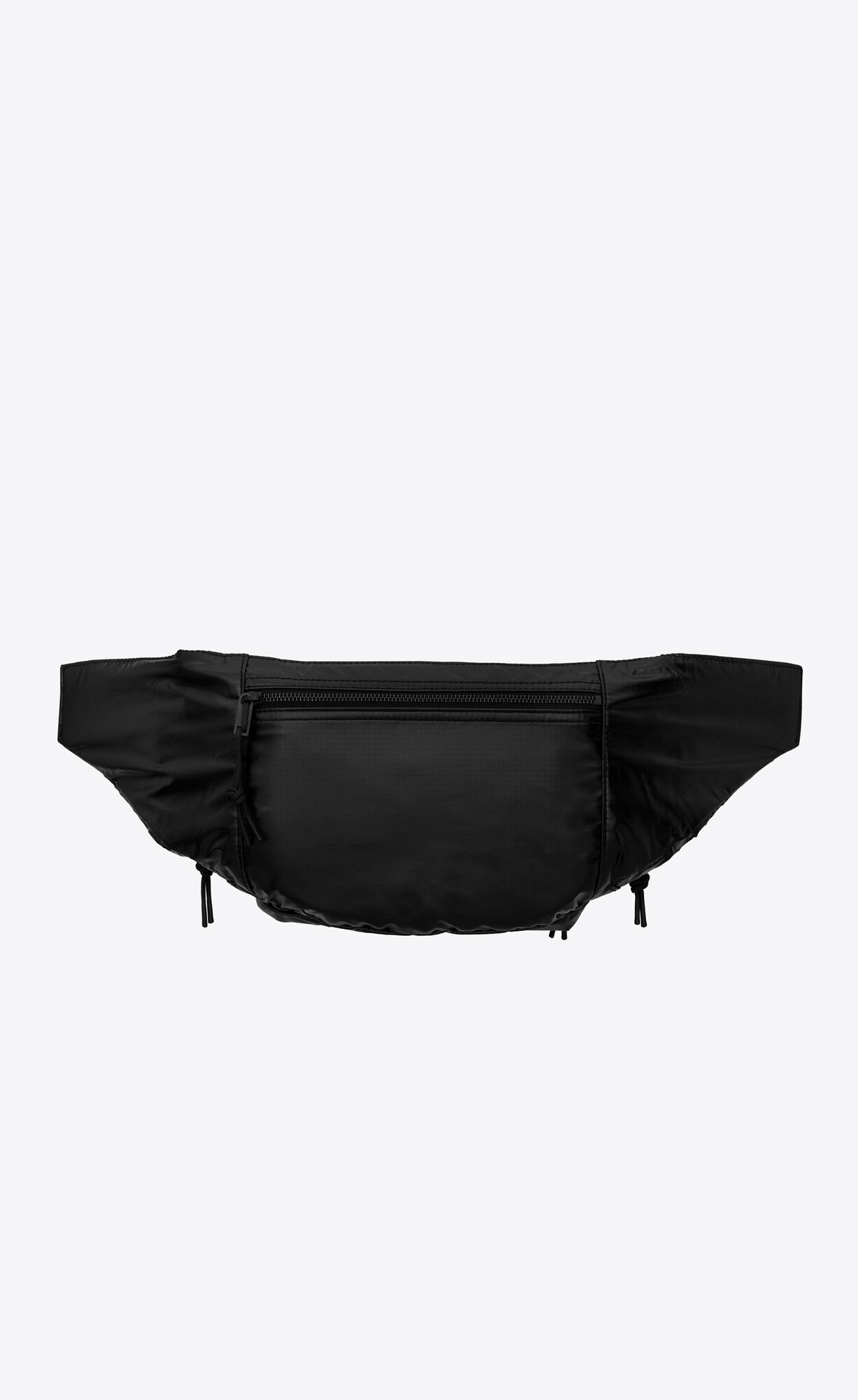 YSL Nuxx Crossbody Bag In Nylon Black And Platinum | 6594087-TF