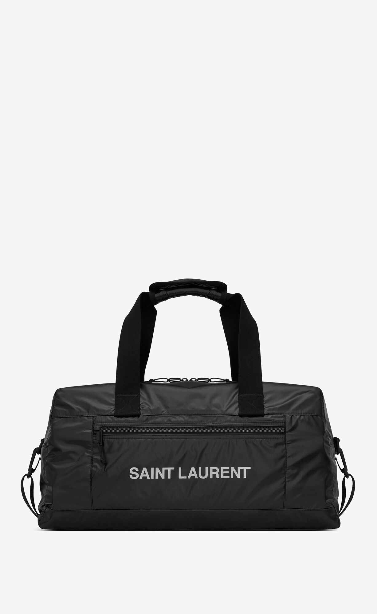 YSL Nuxx Duffle In Nylon Black And Platinum | 7832140-ZX
