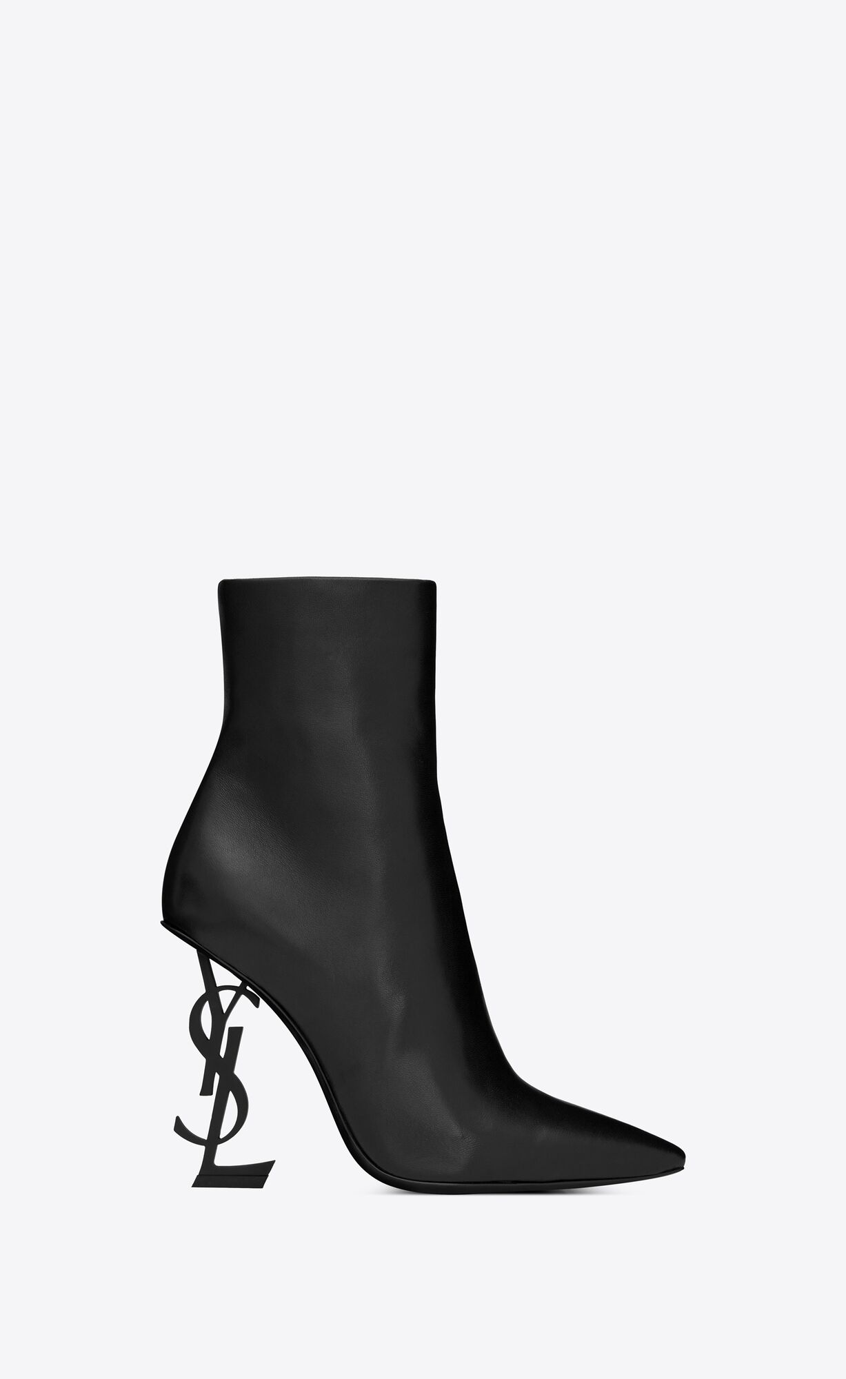 YSL Opyum Booties In Leather Black | 1975384-SC