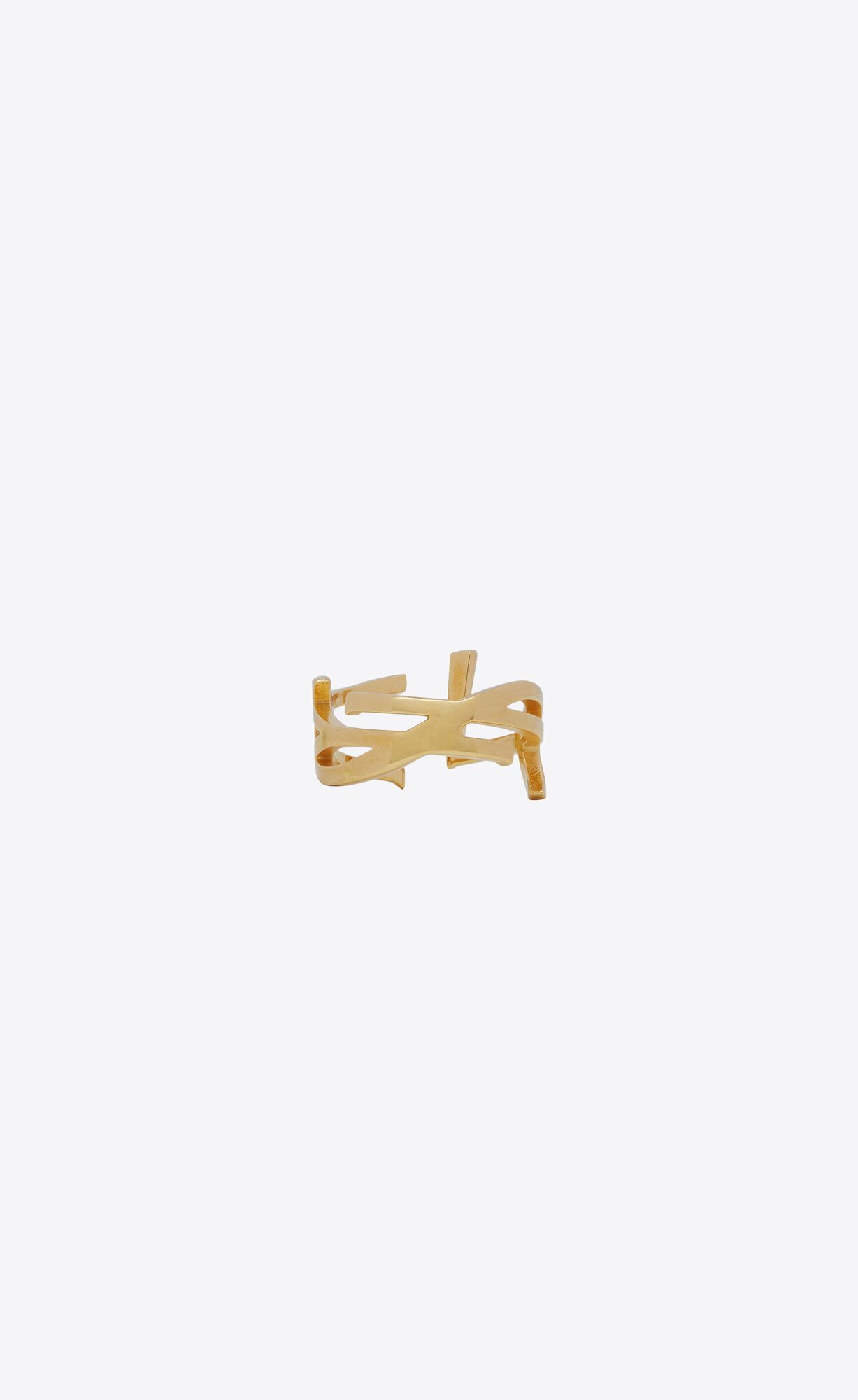 YSL Opyum Twist Ring In Metal Gold | 5472198-ZE
