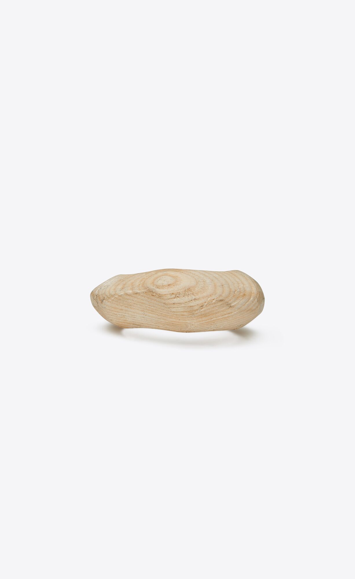 YSL Organic Arty Cuff Bracelet In Wood Silver And White | 1260759-JS