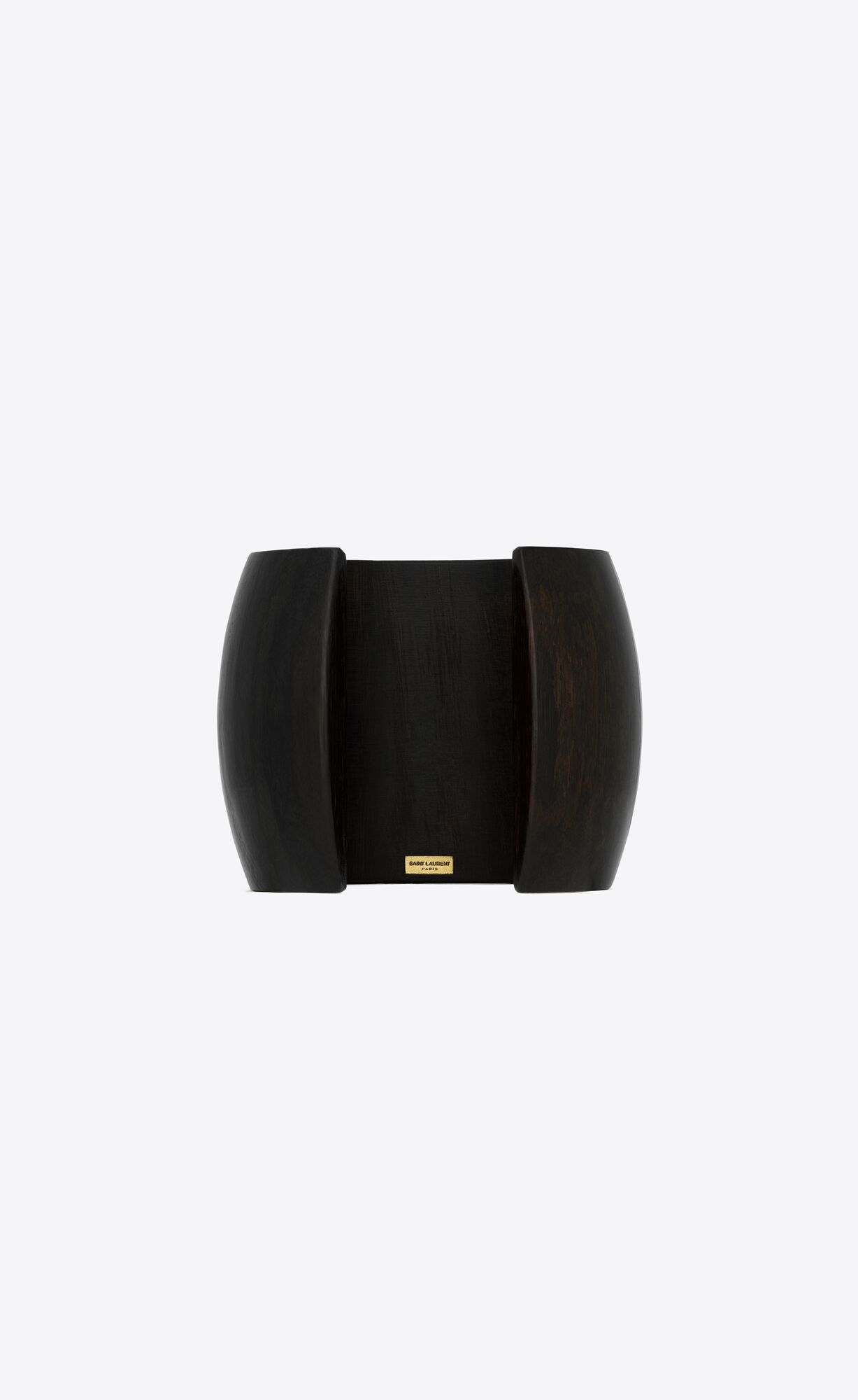 YSL Organic Bangle In Bamboo Dark Brown And Gold | 0782691-UD
