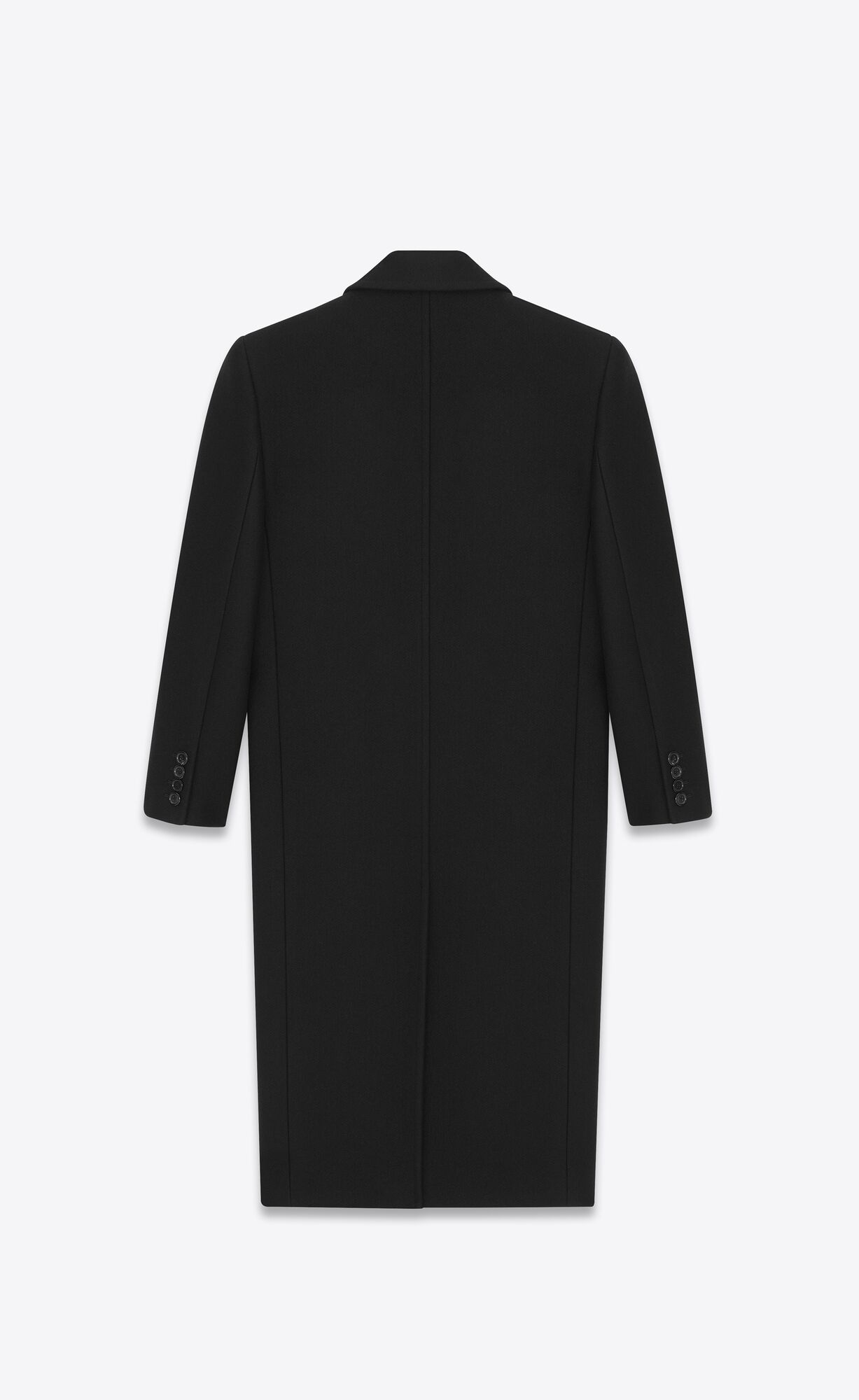 YSL Oversize Coat In Cashmere Black | 7420153-QU