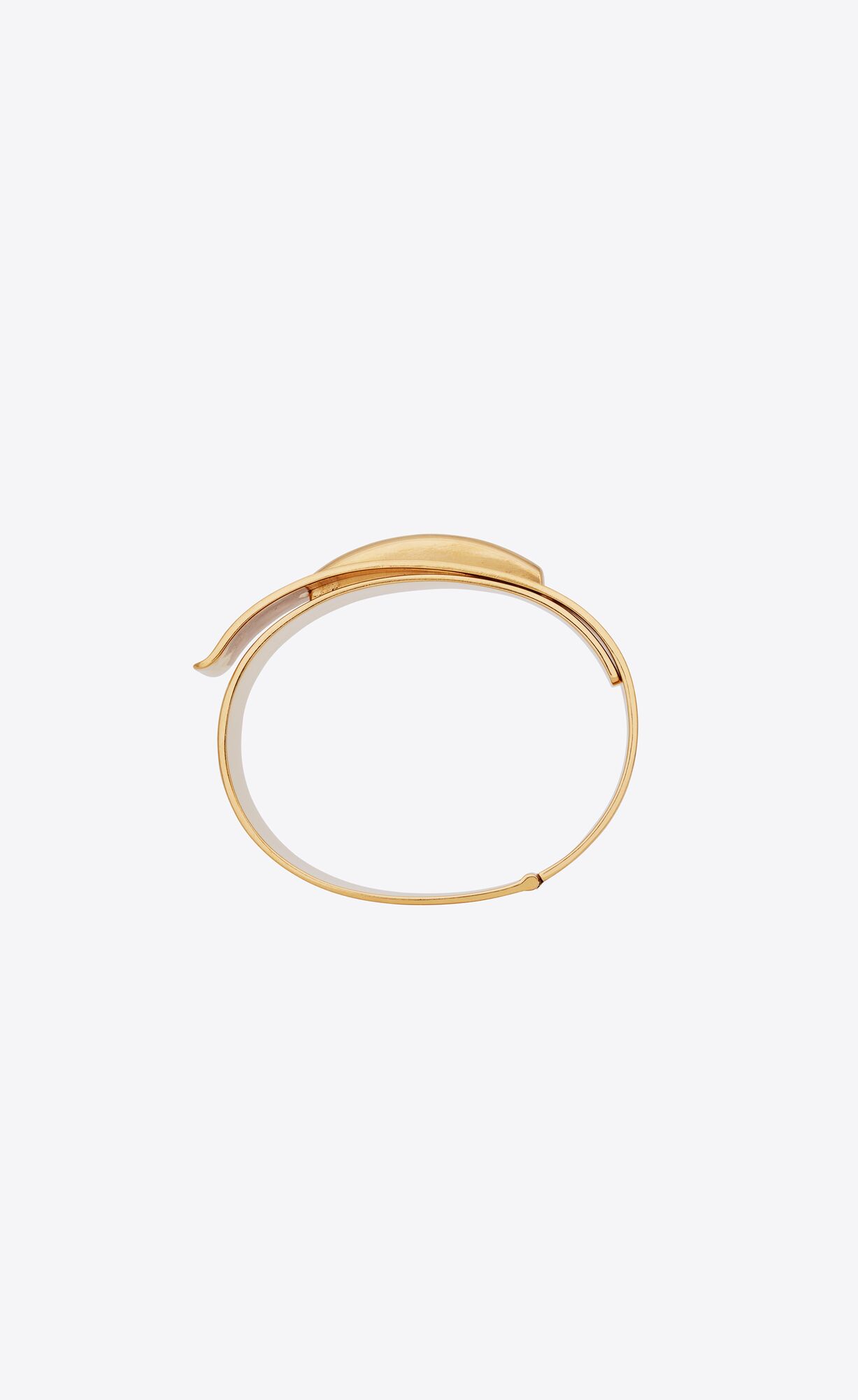 YSL Oversized Closure Bracelet In Metal Gold | 6528791-MN