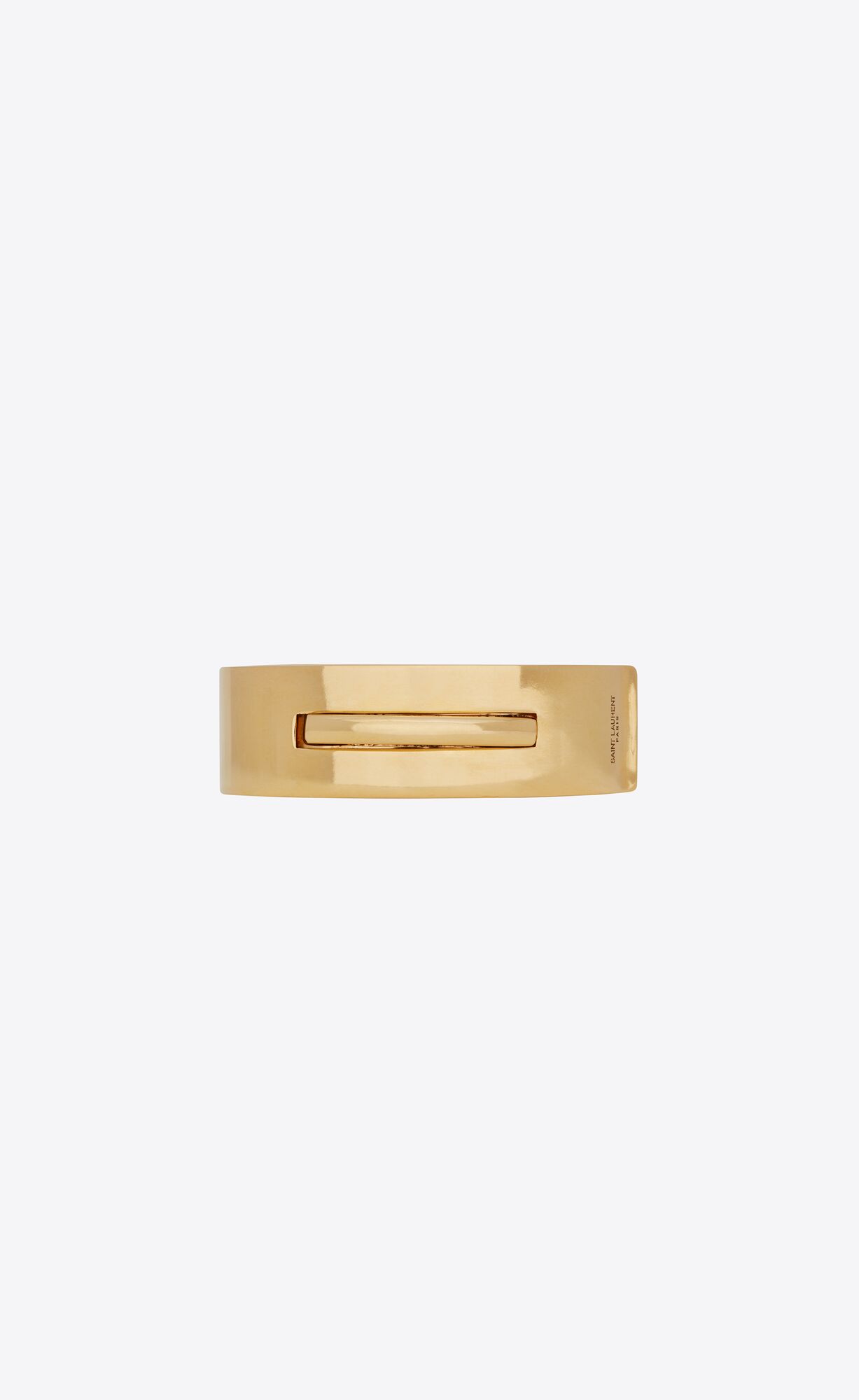 YSL Oversized Closure Bracelet In Metal Gold | 6528791-MN