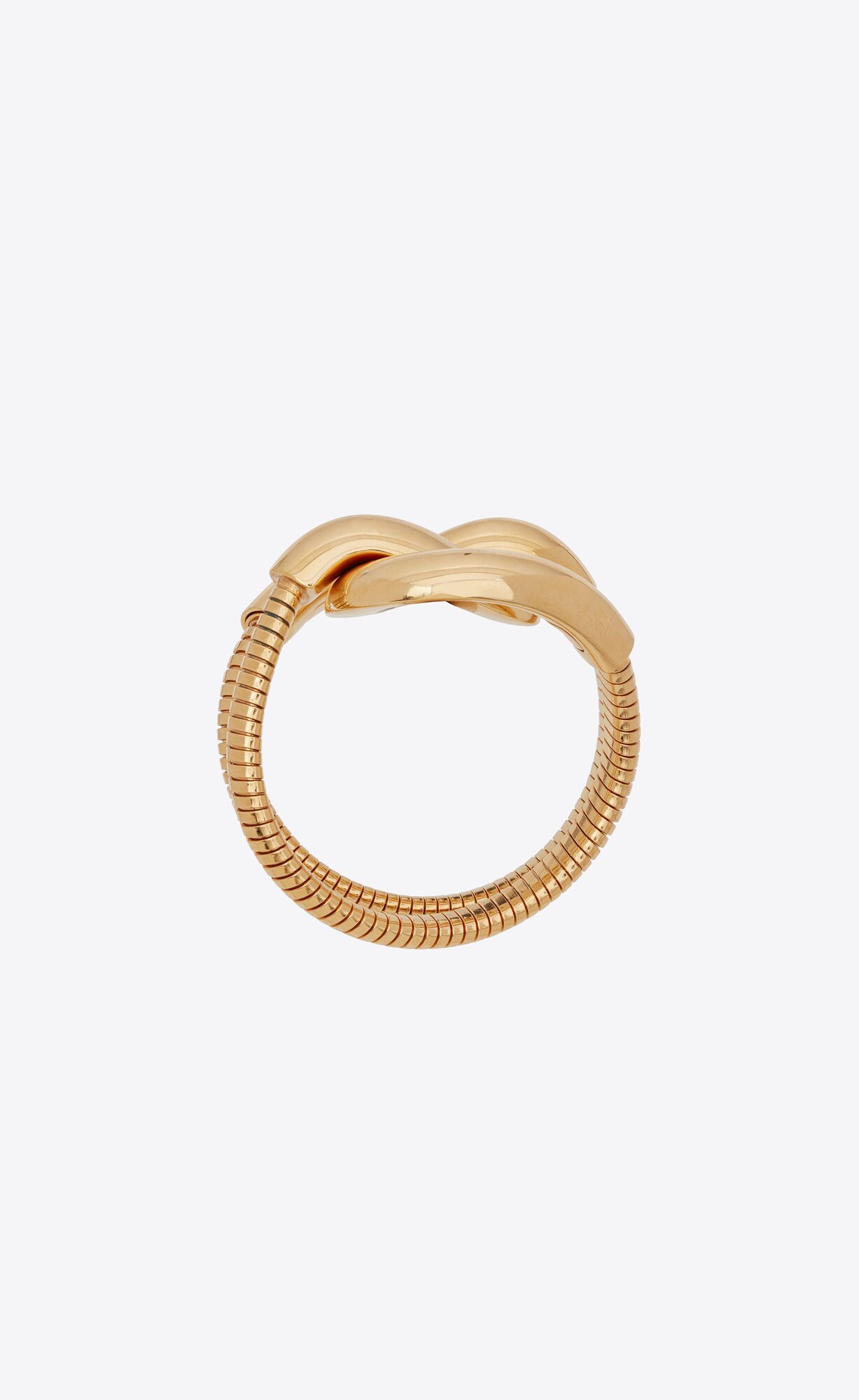 YSL Oversized You & Me Bracelet In Metal Gold | 3905781-NB
