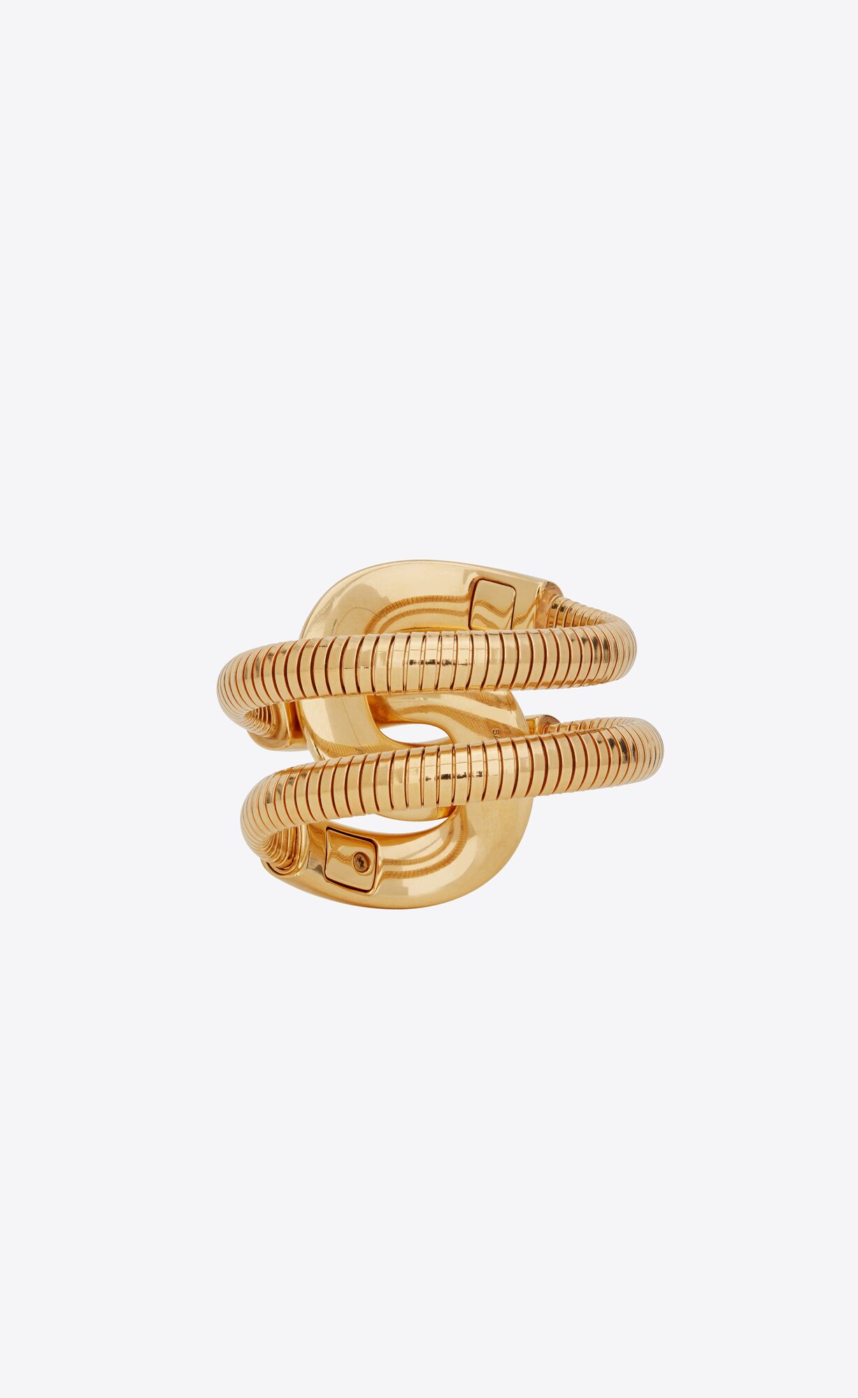 YSL Oversized You & Me Bracelet In Metal Gold | 3905781-NB