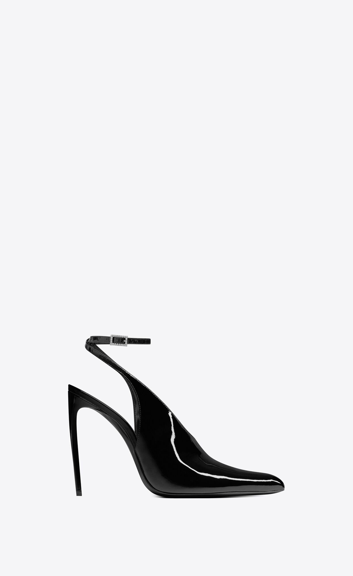 YSL Pulp Slingback Pumps In Patent Leather Black | 8956130-VL