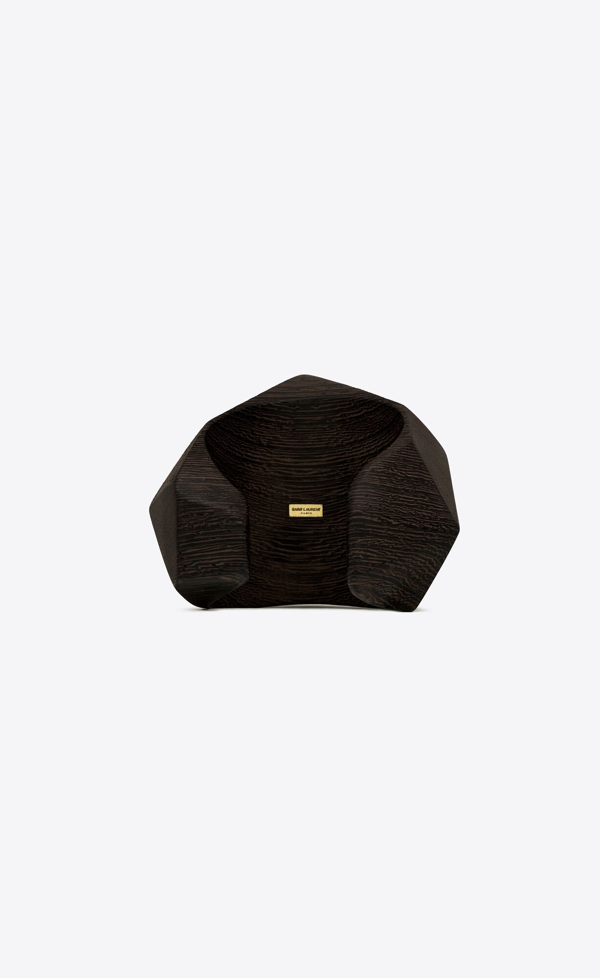 YSL Pyramid Cuff In Bamboo Dark Brown And Gold | 2639048-OK