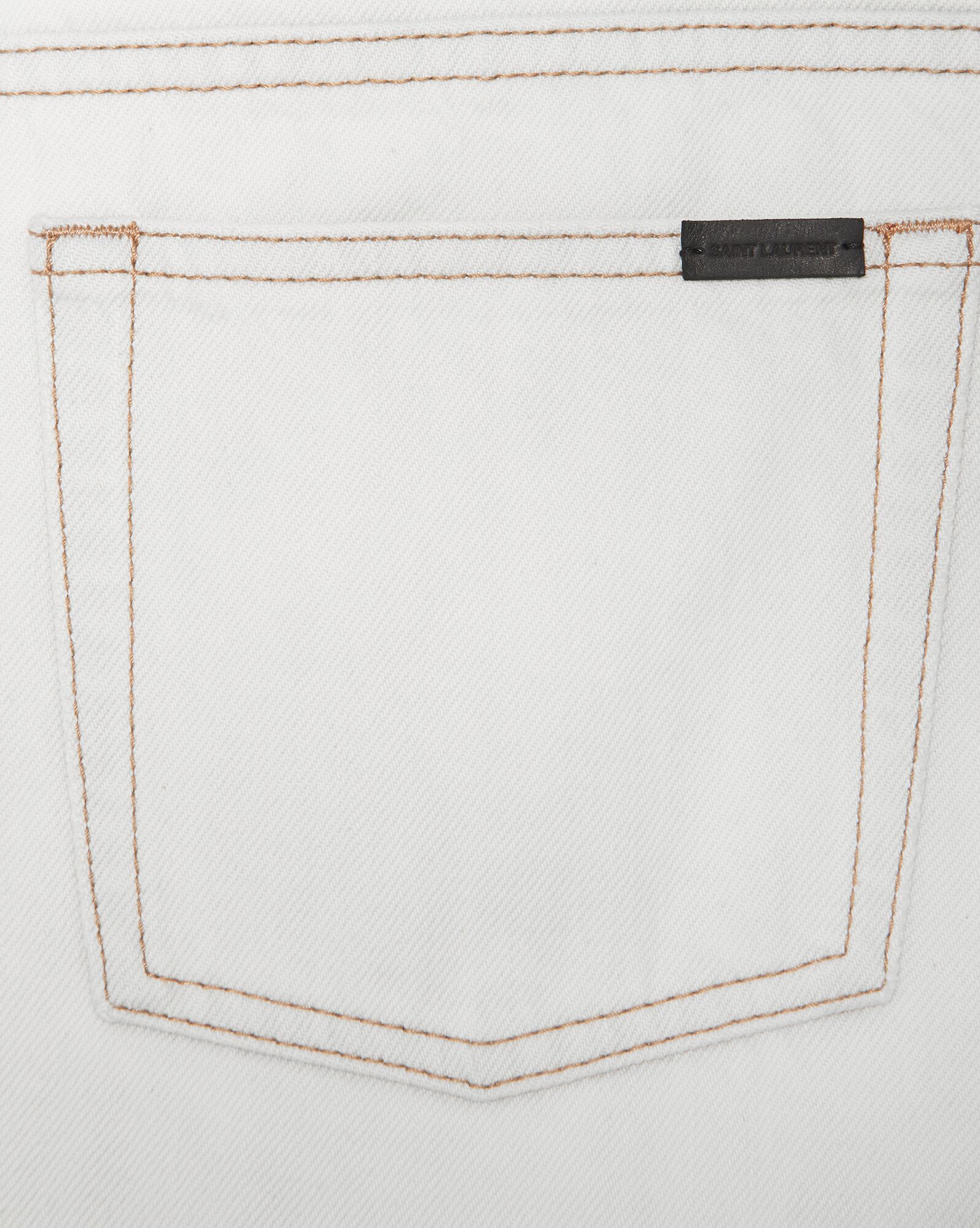 YSL Raw-edge Shorts In Gray Off-white Denim Grey Off White | 6758194-KI