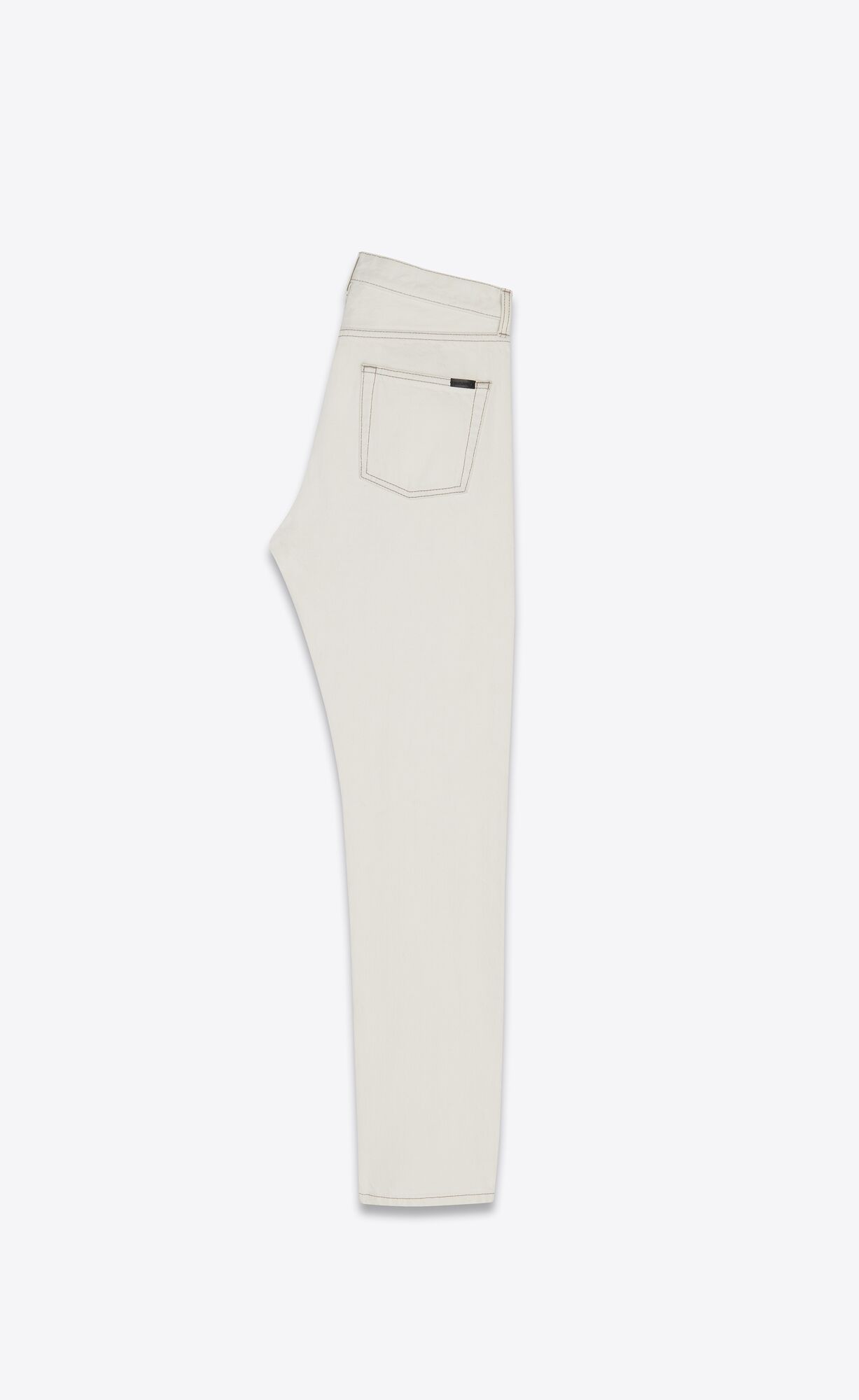 YSL Relaxed-fit Jeans In Grey Off-white Denim Grey Off White | 9184235-WU