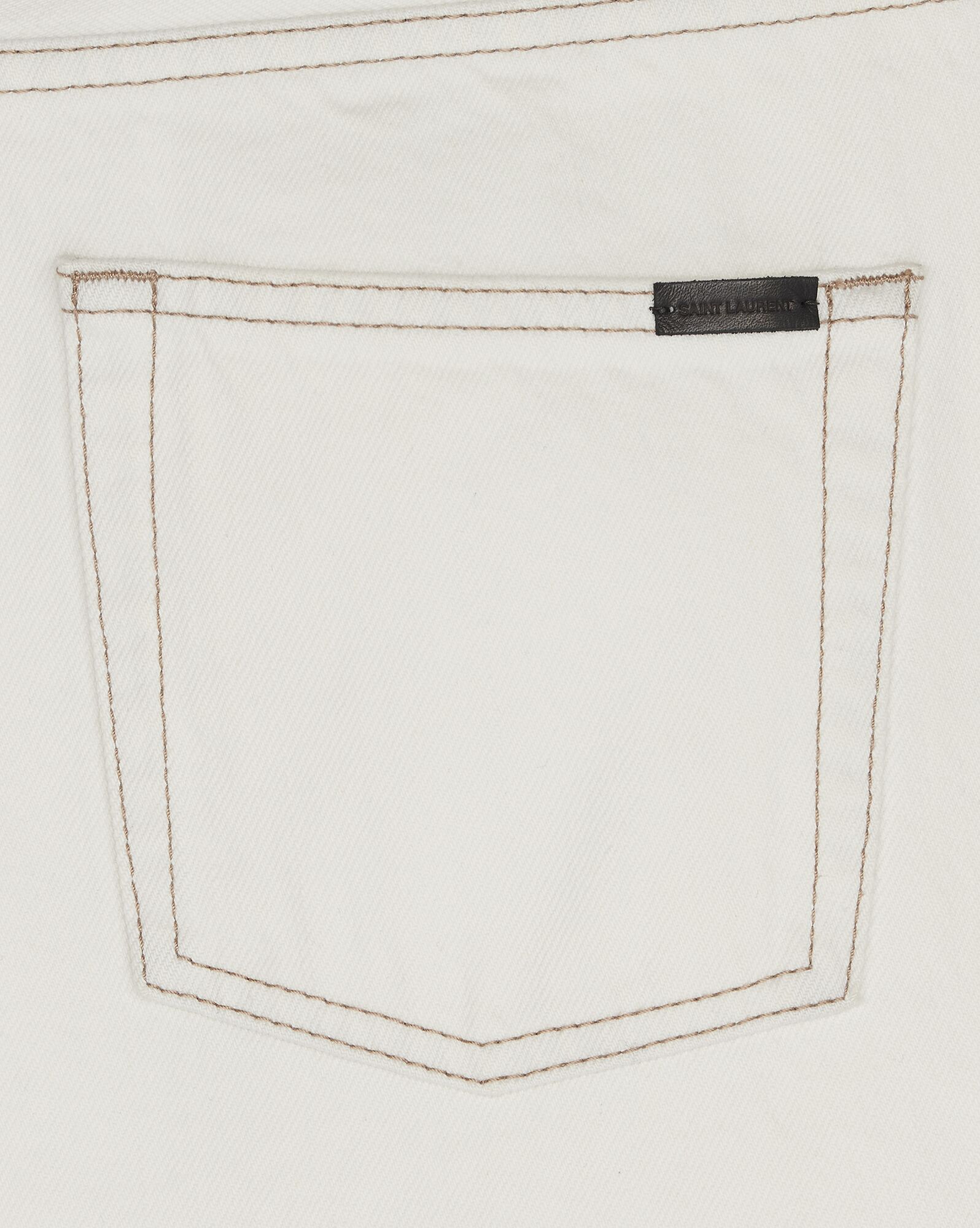 YSL Relaxed-fit Jeans In Grey Off-white Denim Grey Off White | 9184235-WU