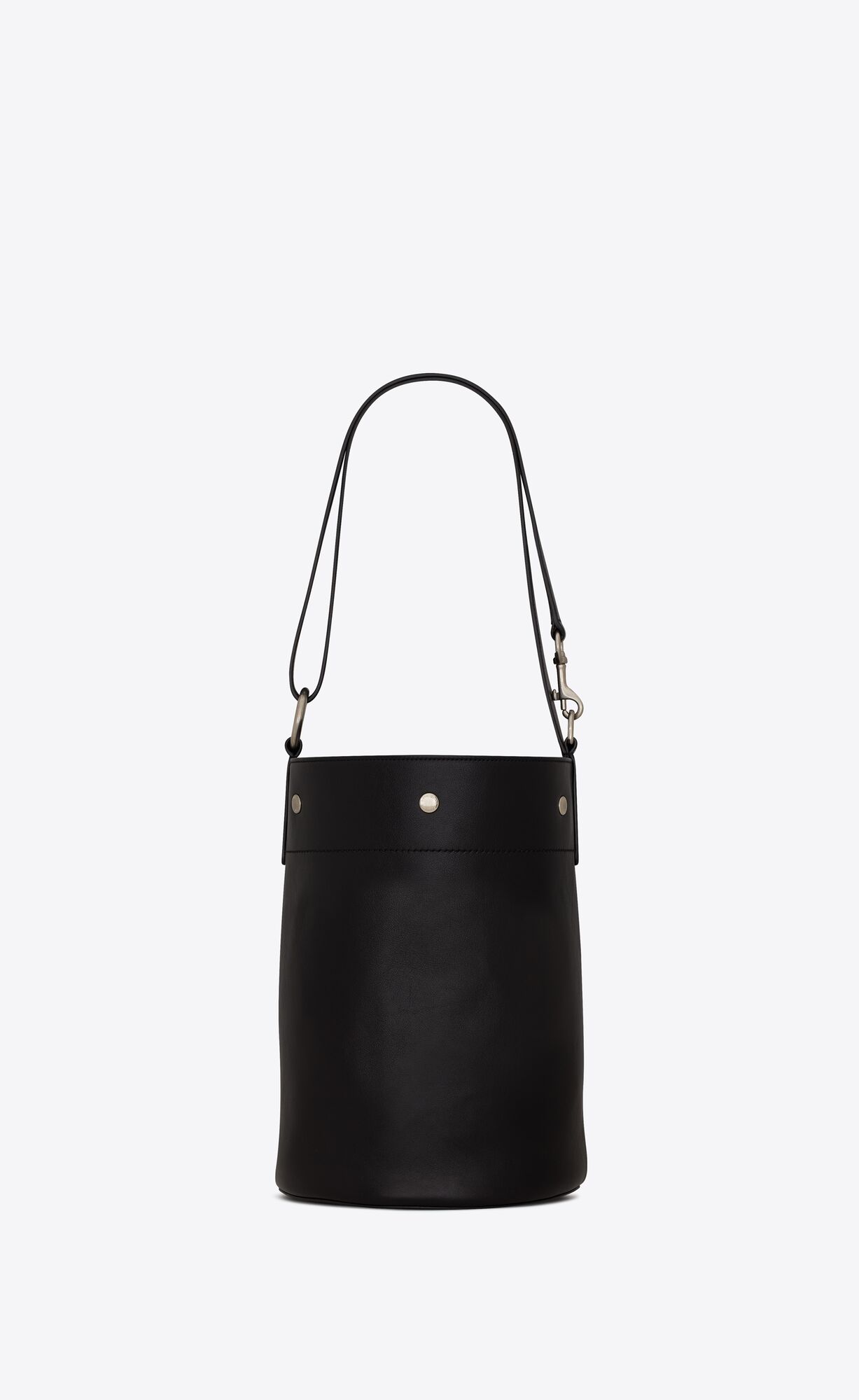 YSL Rive Gauche Bucket Bag In Smooth Leather Noir | 5432091-OL