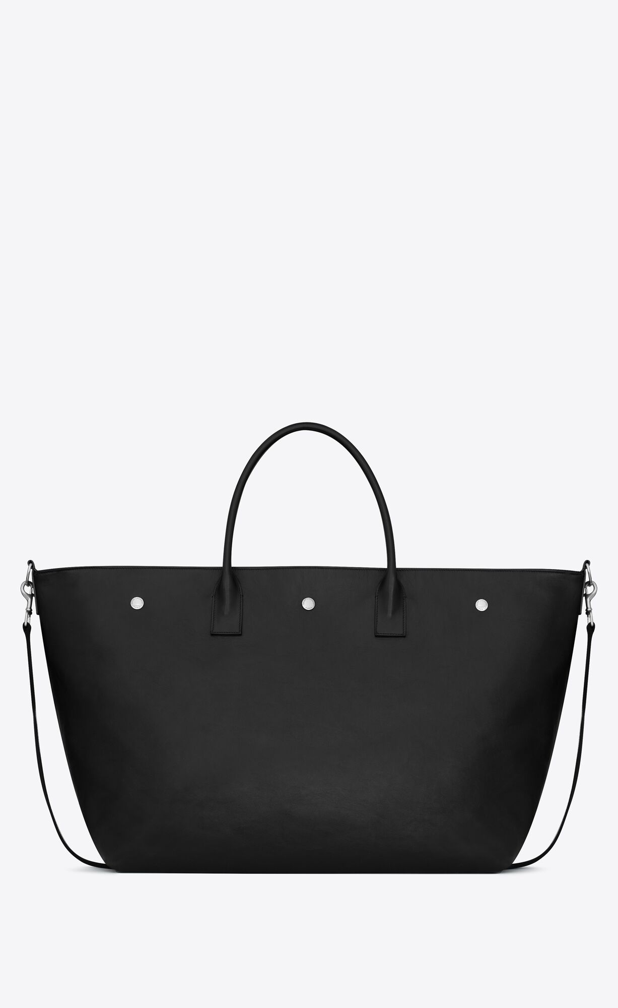 YSL Rive Gauche Maxi Cabas In Leather Black | 2835497-NV