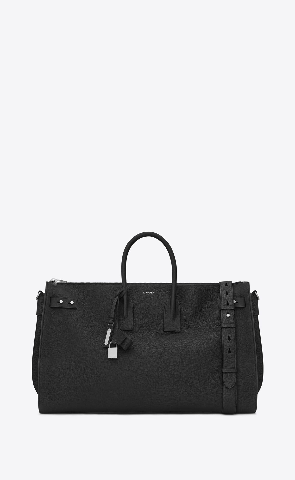 YSL Sac De Jour 48h Duffle Bag In Grained Leather Black | 1653948-UT