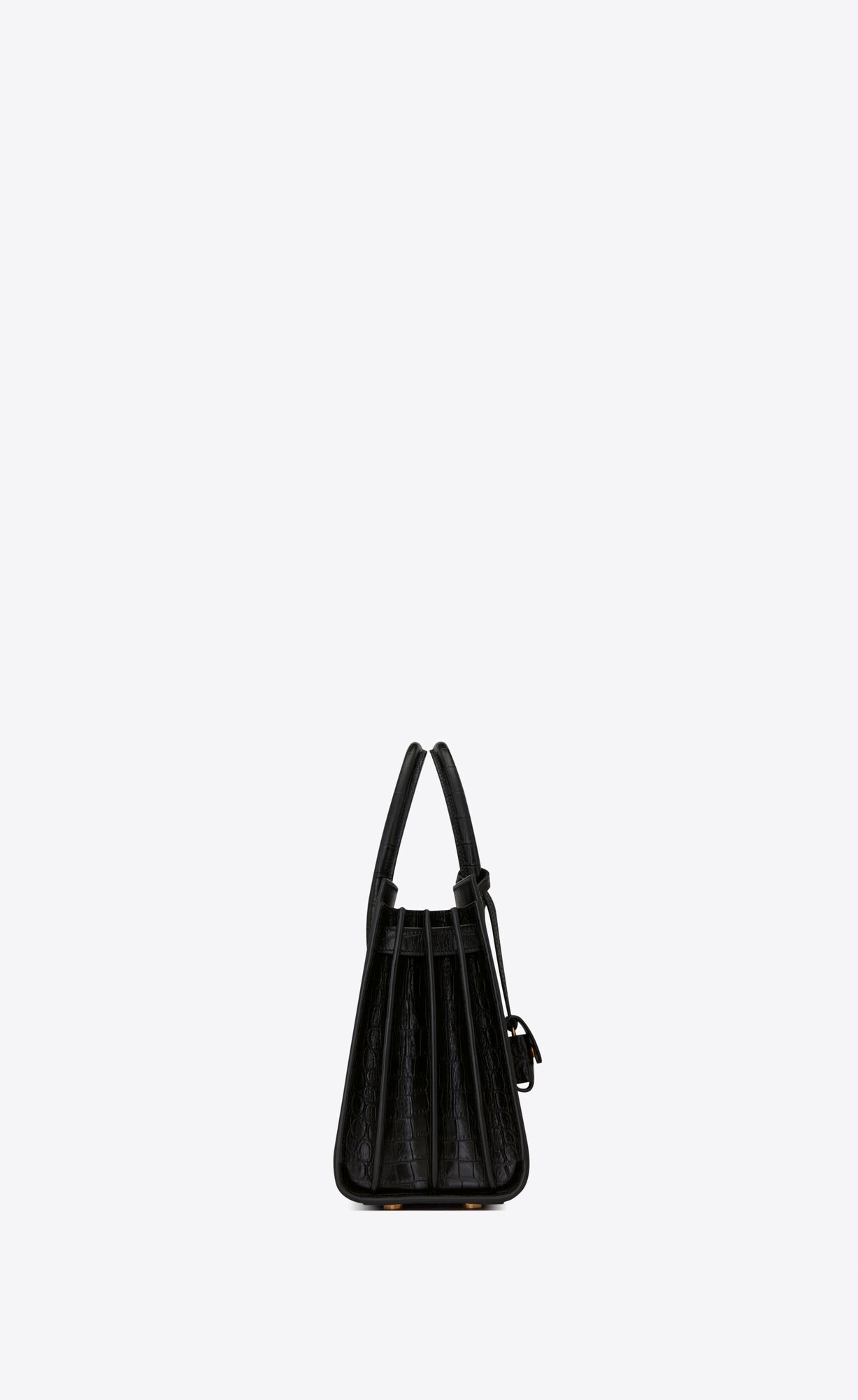 YSL Sac De Jour Baby In Crocodile-embossed Matte Leather Black | 3618527-ES