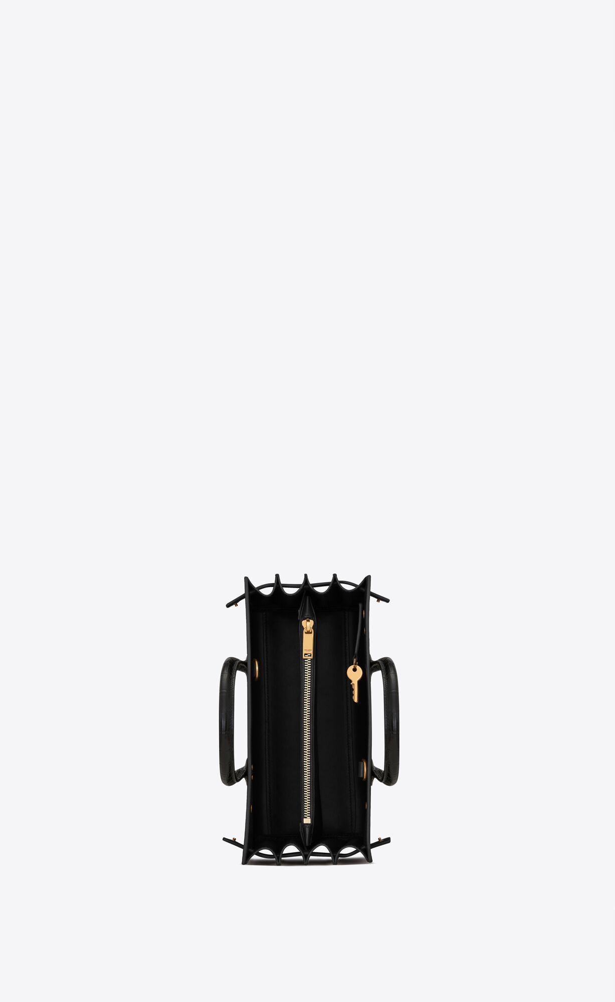 YSL Sac De Jour Baby In Crocodile-embossed Matte Leather Black | 3618527-ES