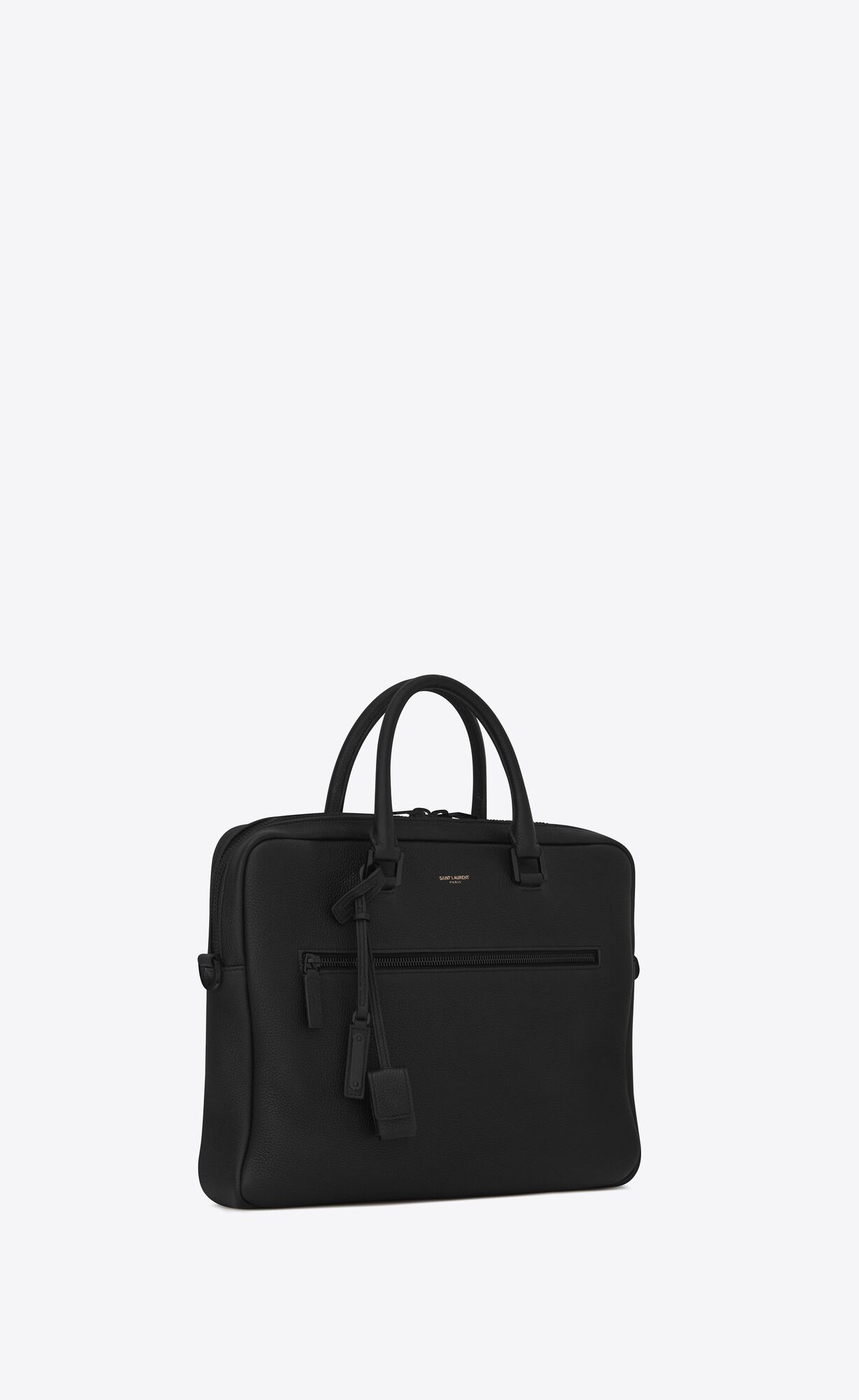 YSL Sac De Jour Briefcase In Grained Leather Black | 7930814-YG