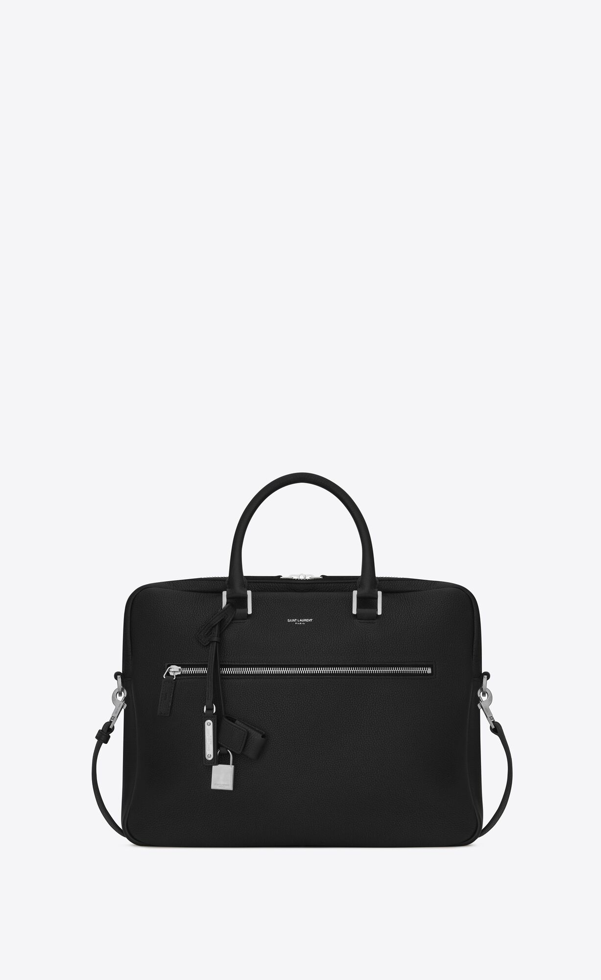 YSL Sac De Jour Briefcase In Grained Leather Black | 9104876-MI