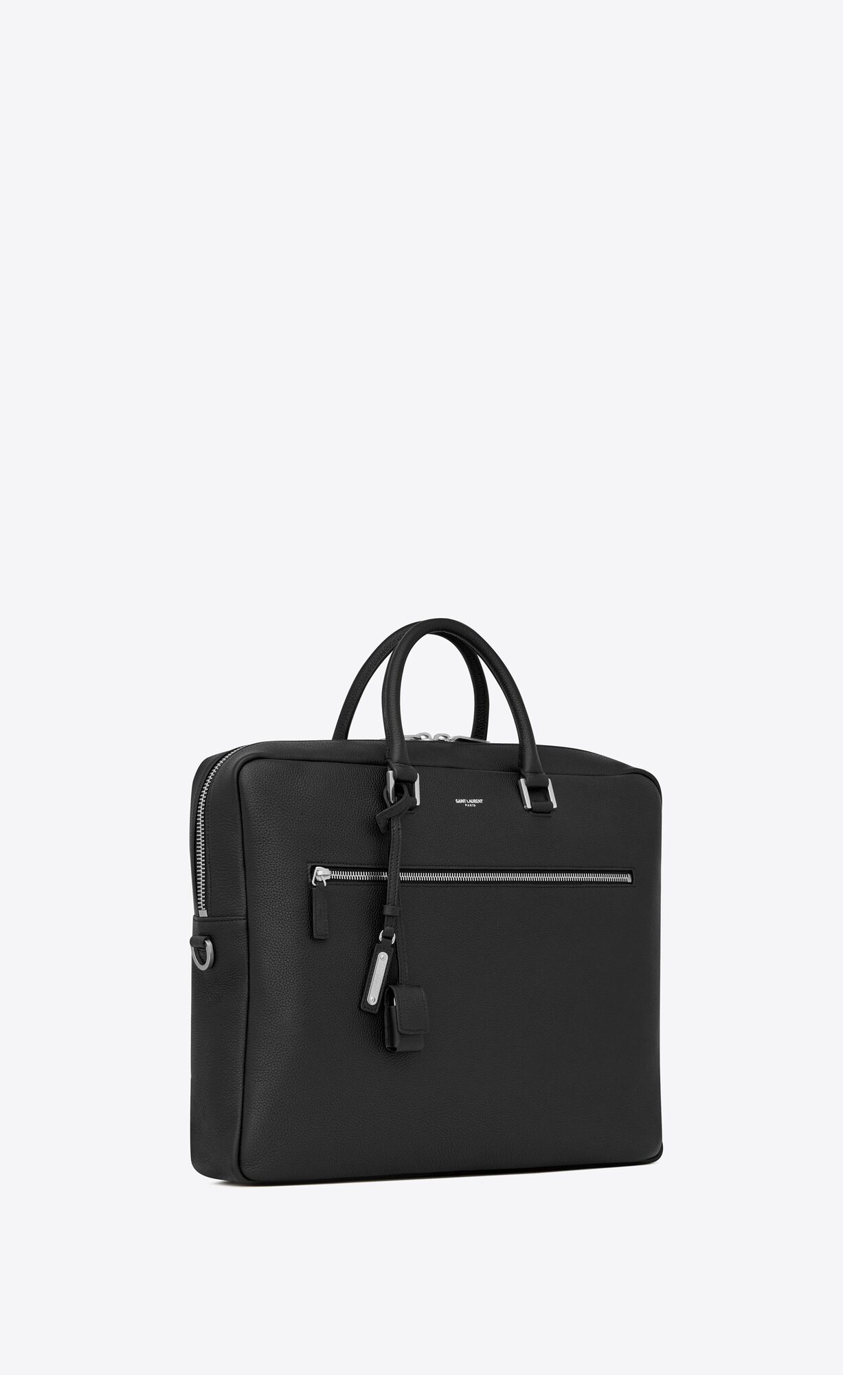YSL Sac De Jour Large Briefcase In Grained Leather Black | 7349610-PH