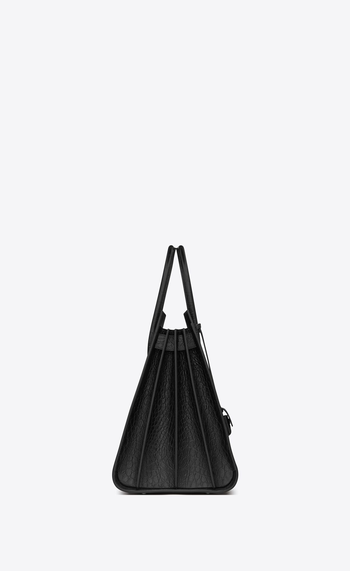 YSL Sac De Jour Large In Crocodile-embossed Leather Black | 9150764-RK